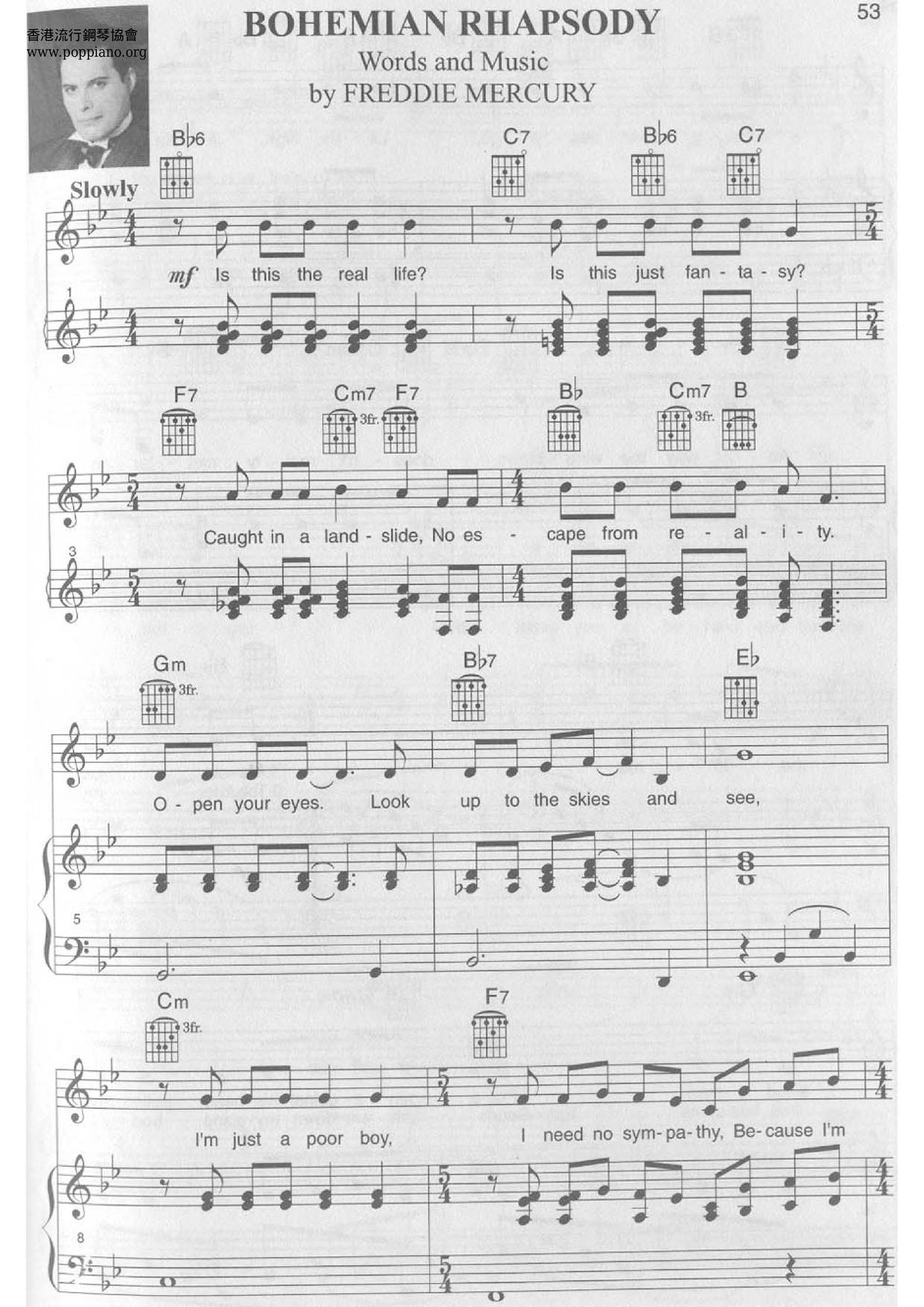 Bohemian Rhapsody Score