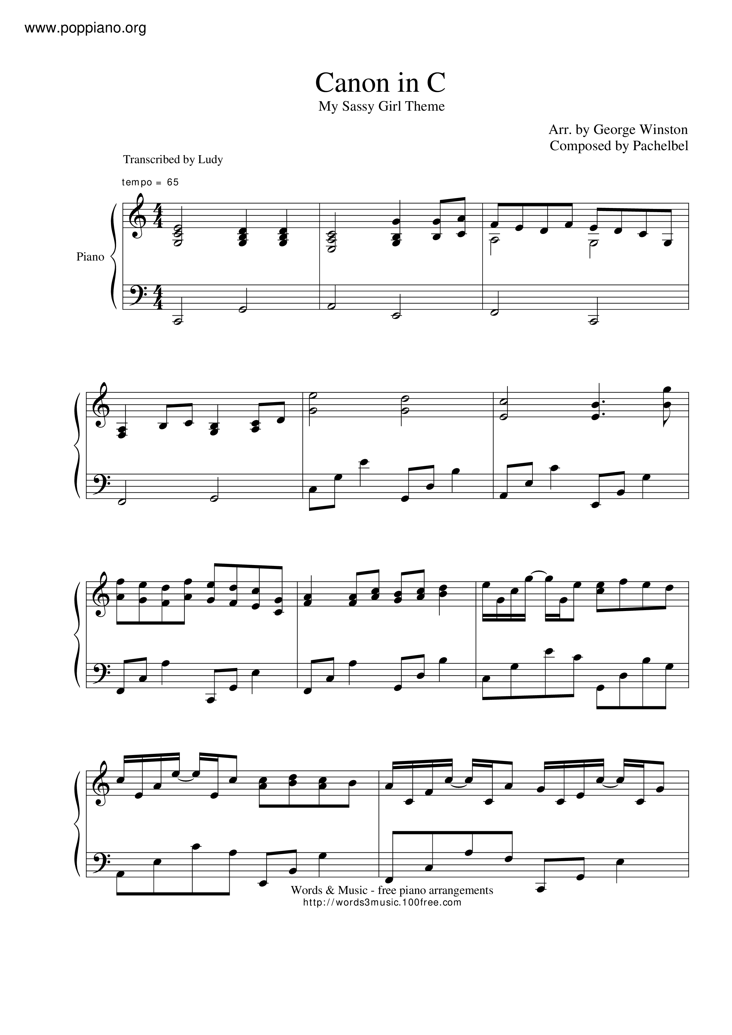 My Sassy Girl - Canon In C Score