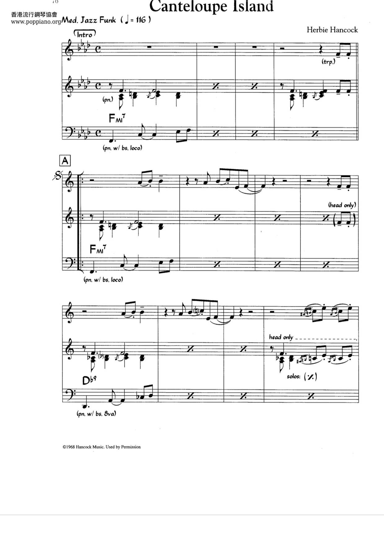 Herbie hancock cantaloupe shop island piano