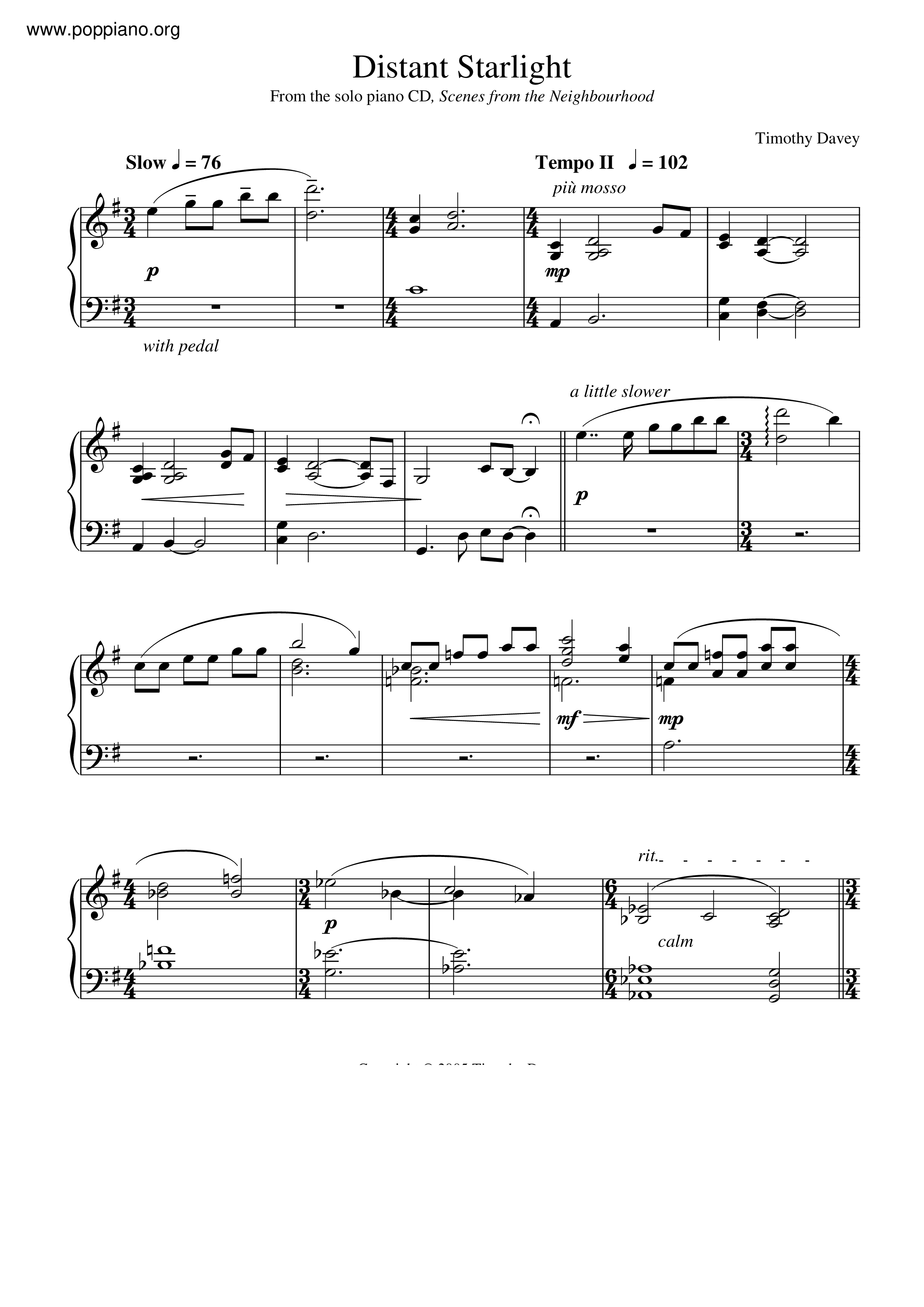 Distant Starlight Score
