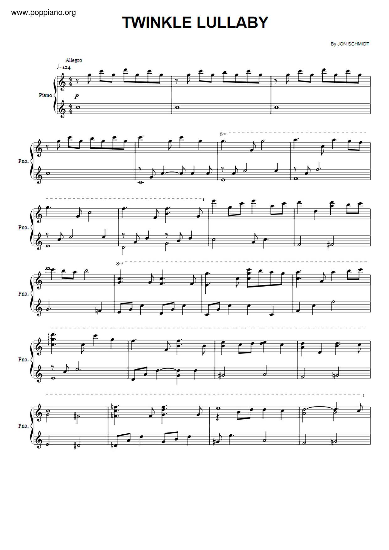 Twinkle Lullaby Score