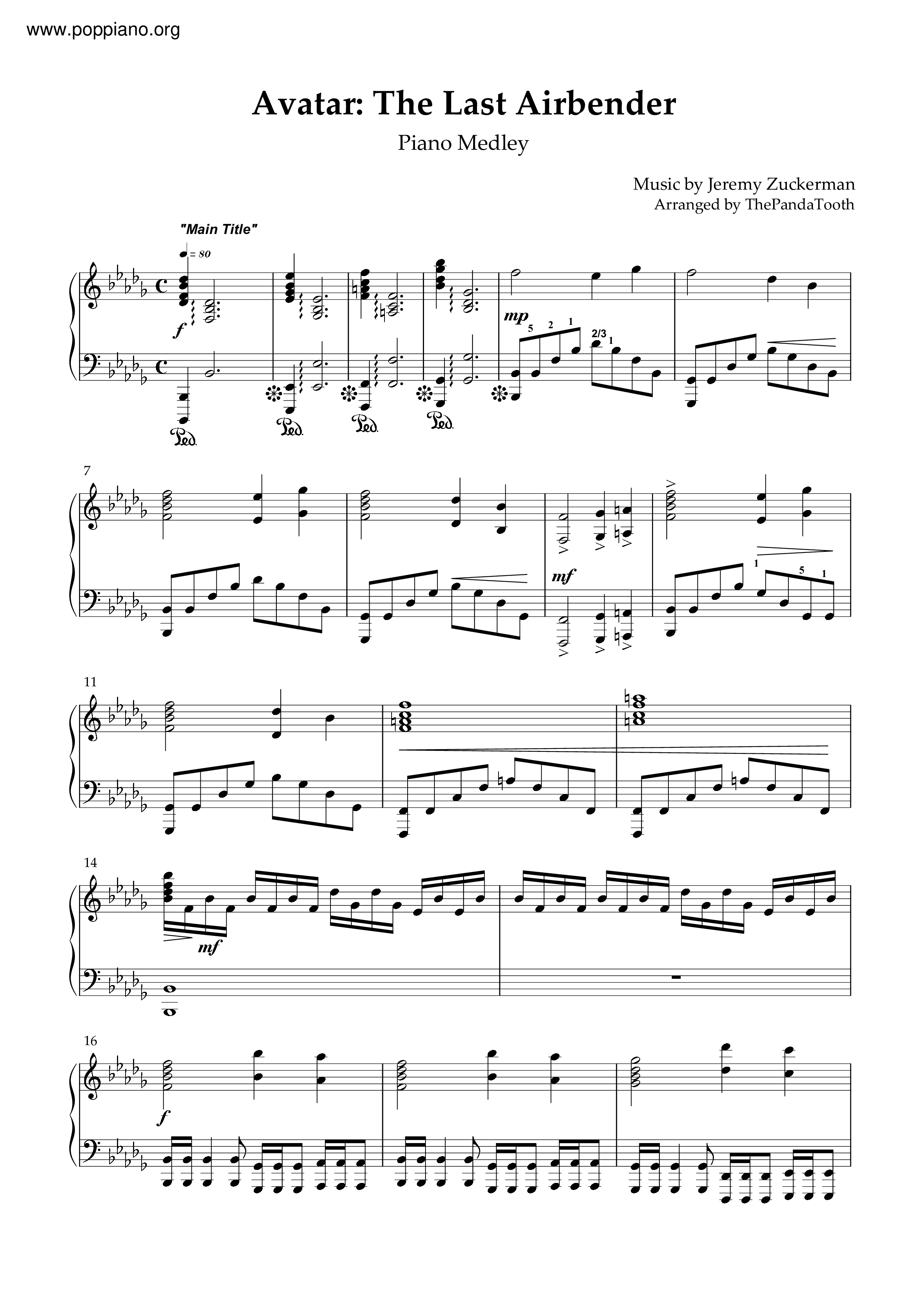 Avatars Love Sheet music for Piano Solo  Musescorecom