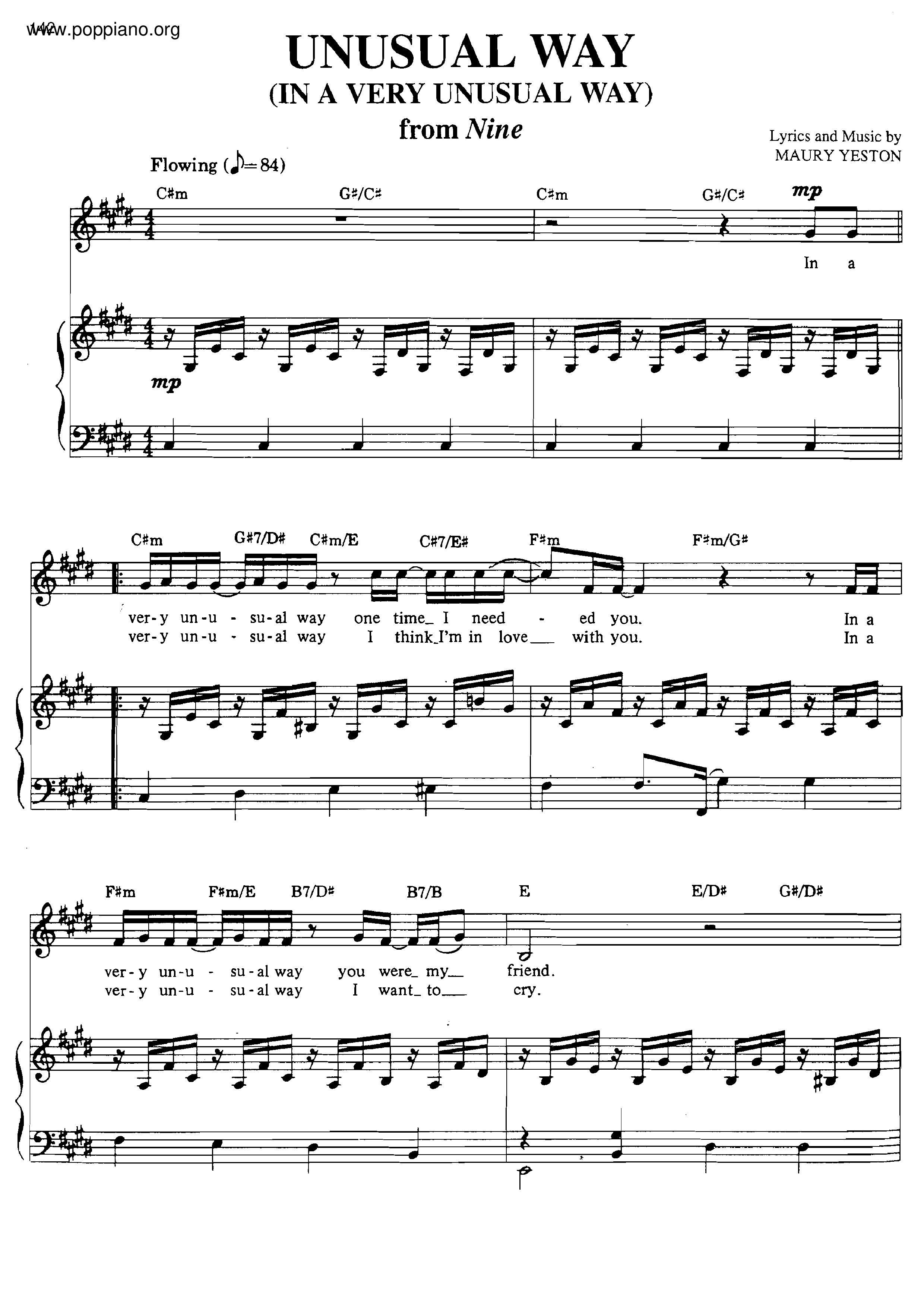 Unusual Way Score