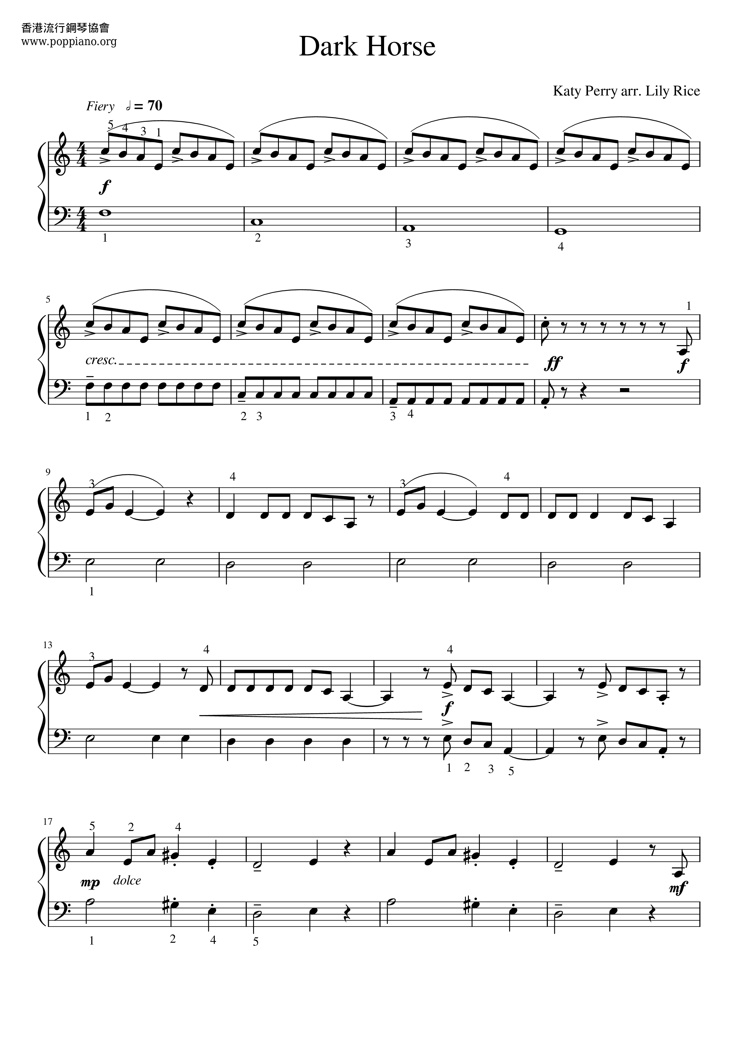 Dark Horse Score