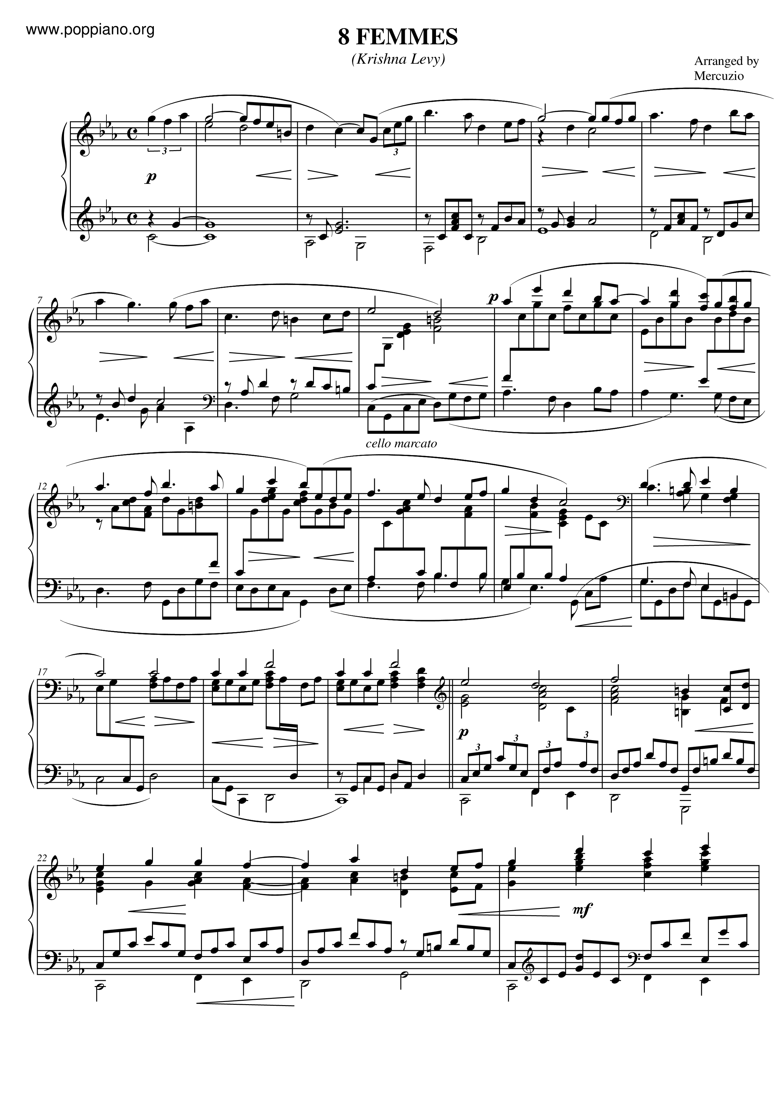 8 Women Score