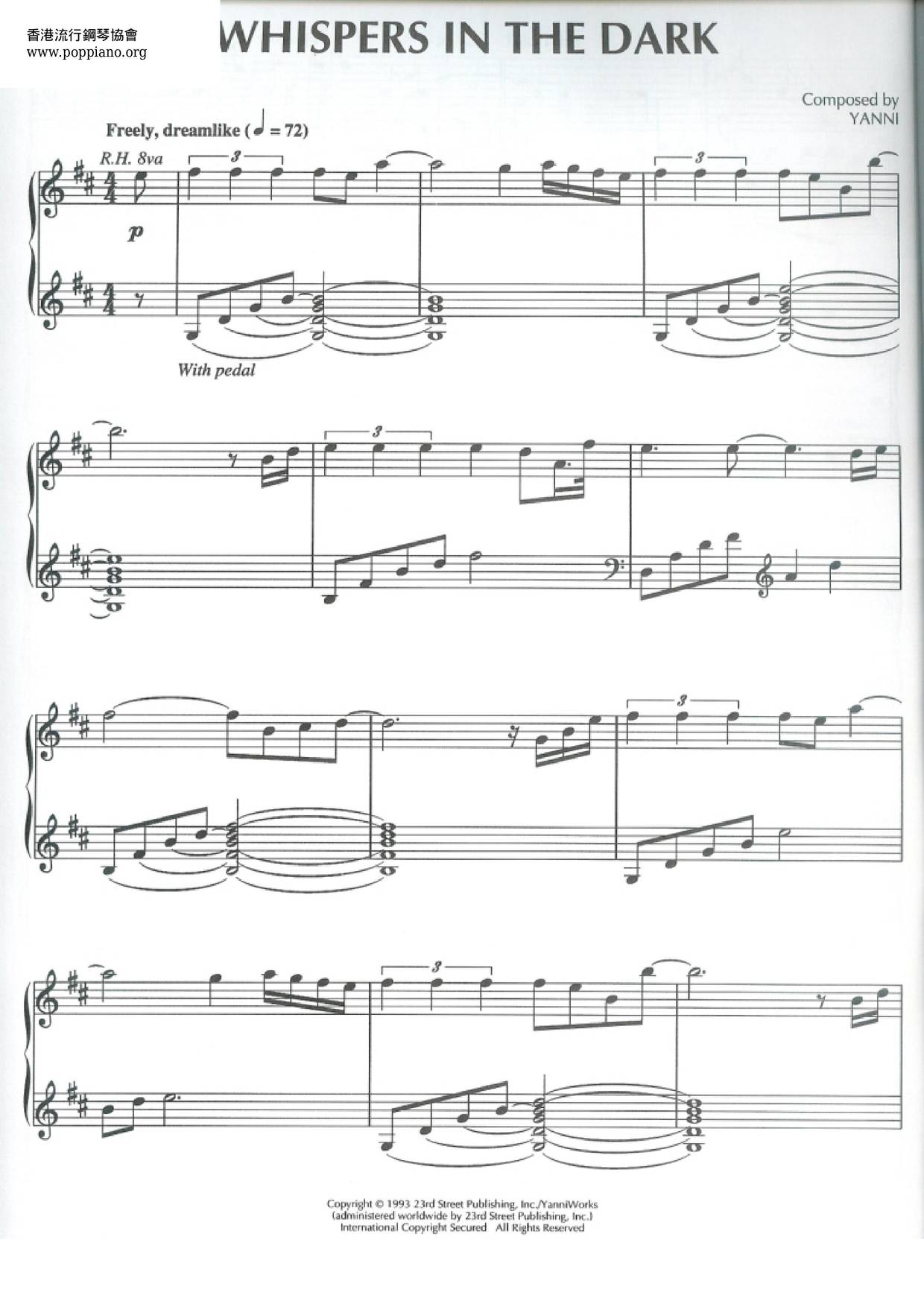 Whispers In The Dark Score