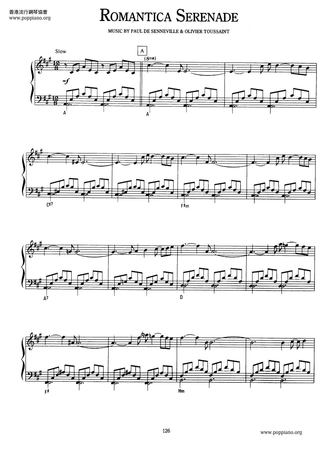 Romantica Serenade Score