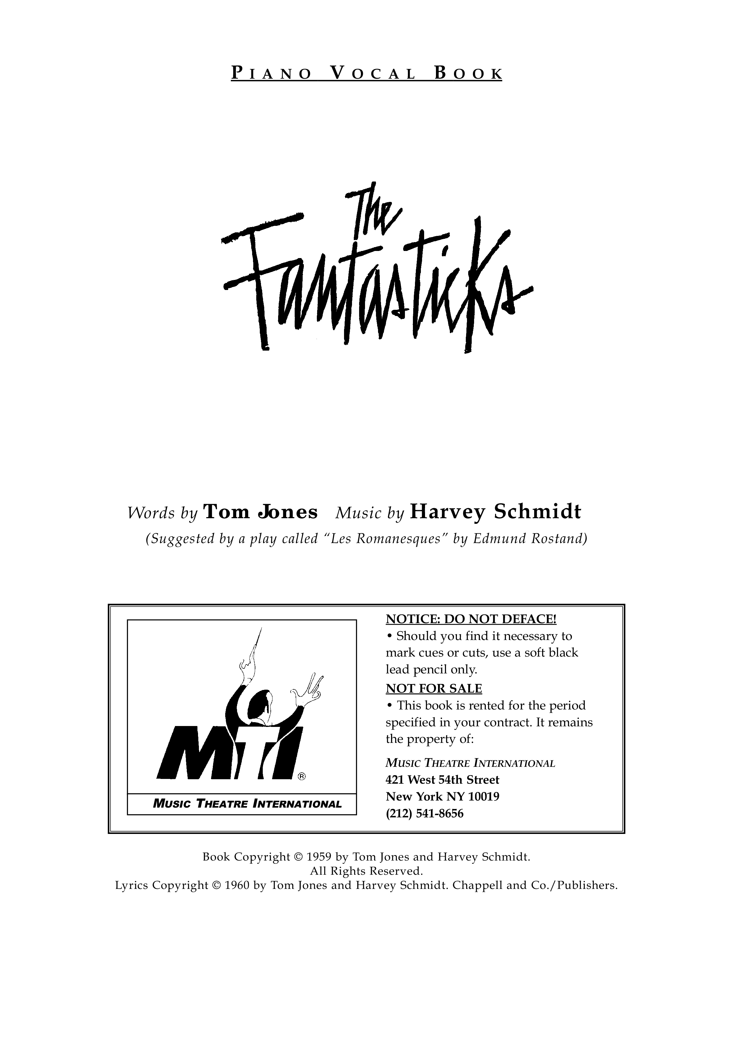The Fantasticks Score