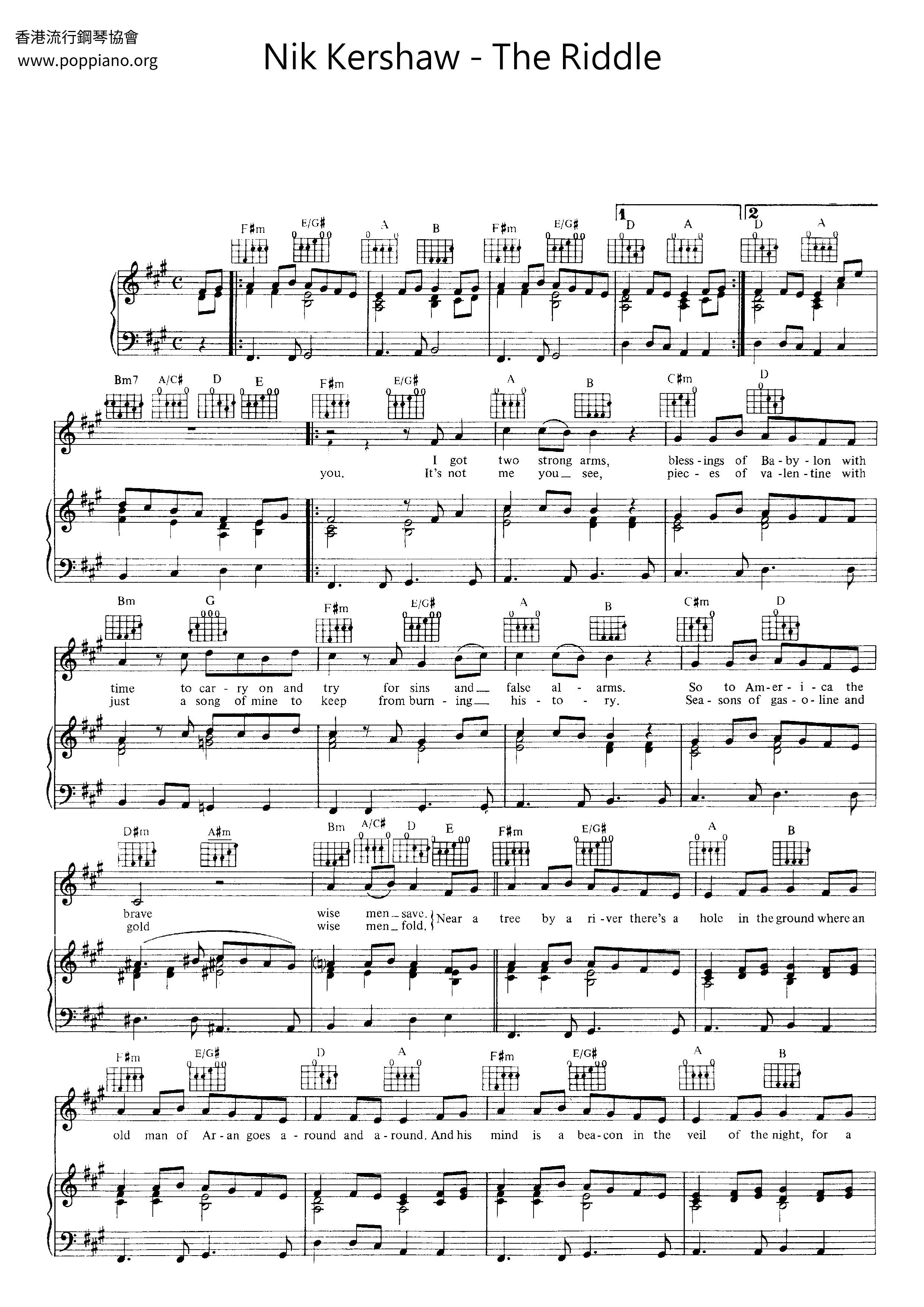 The Riddle Score