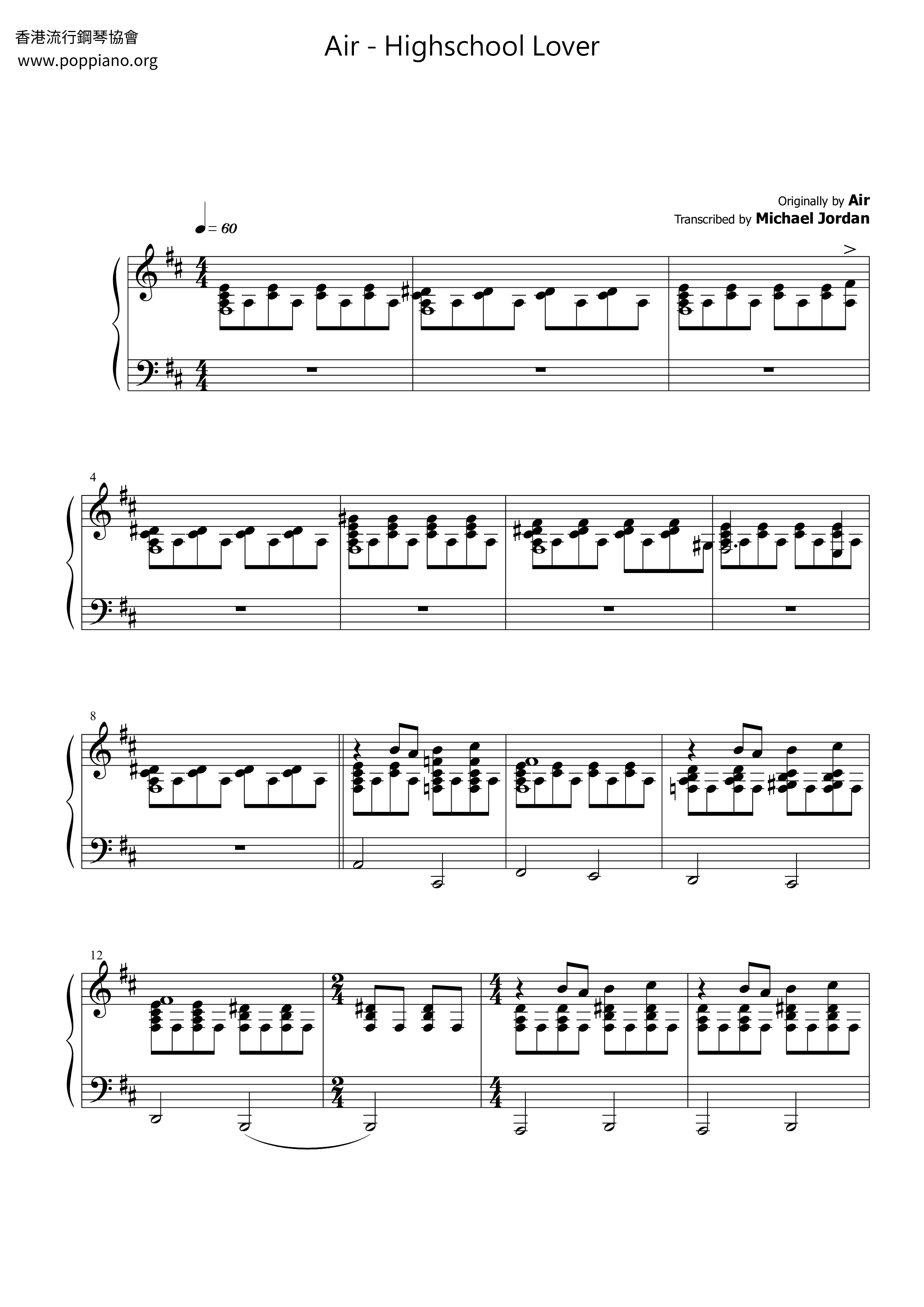 Highschool Lover Score