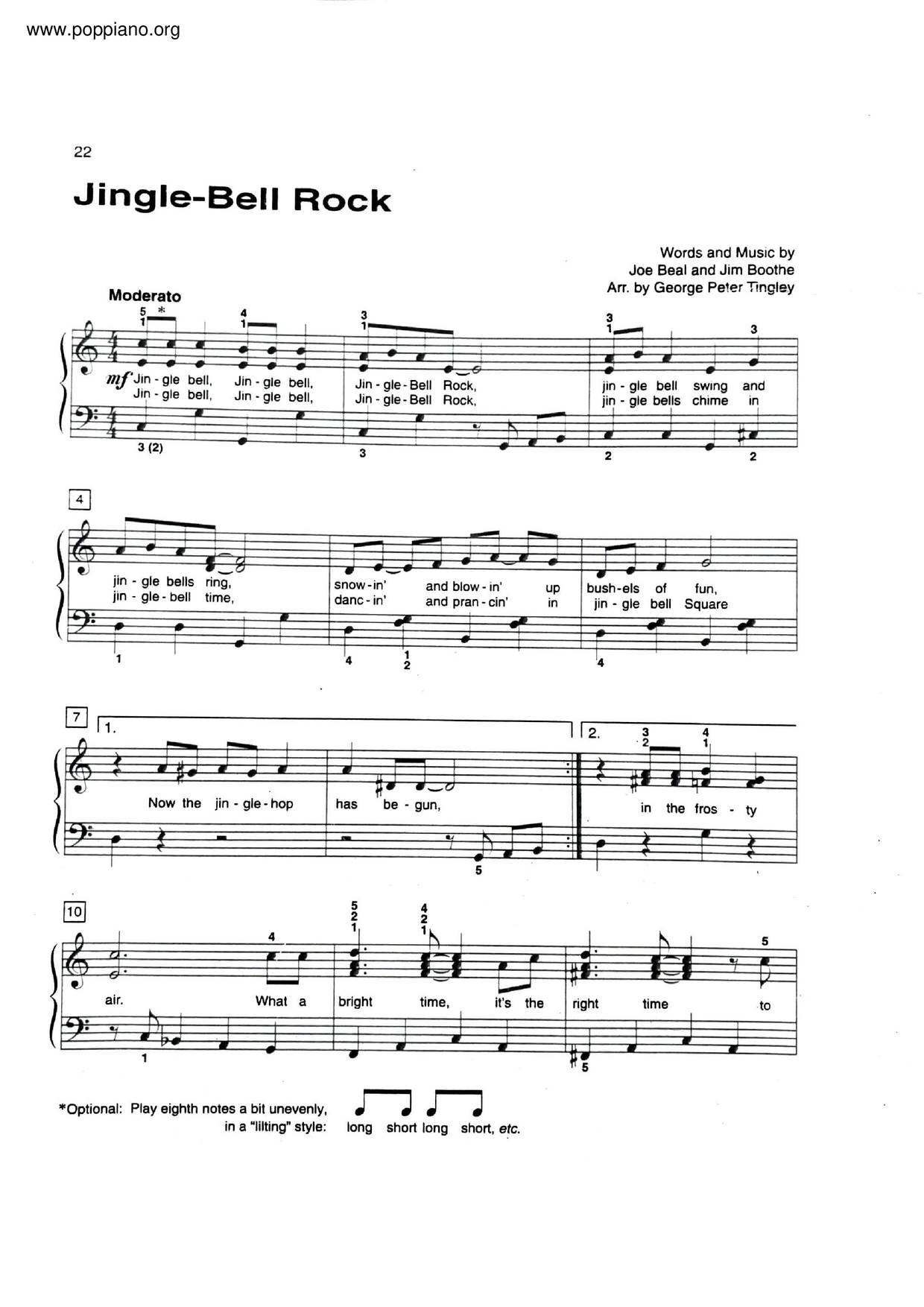 Jingle Bell Rock琴谱
