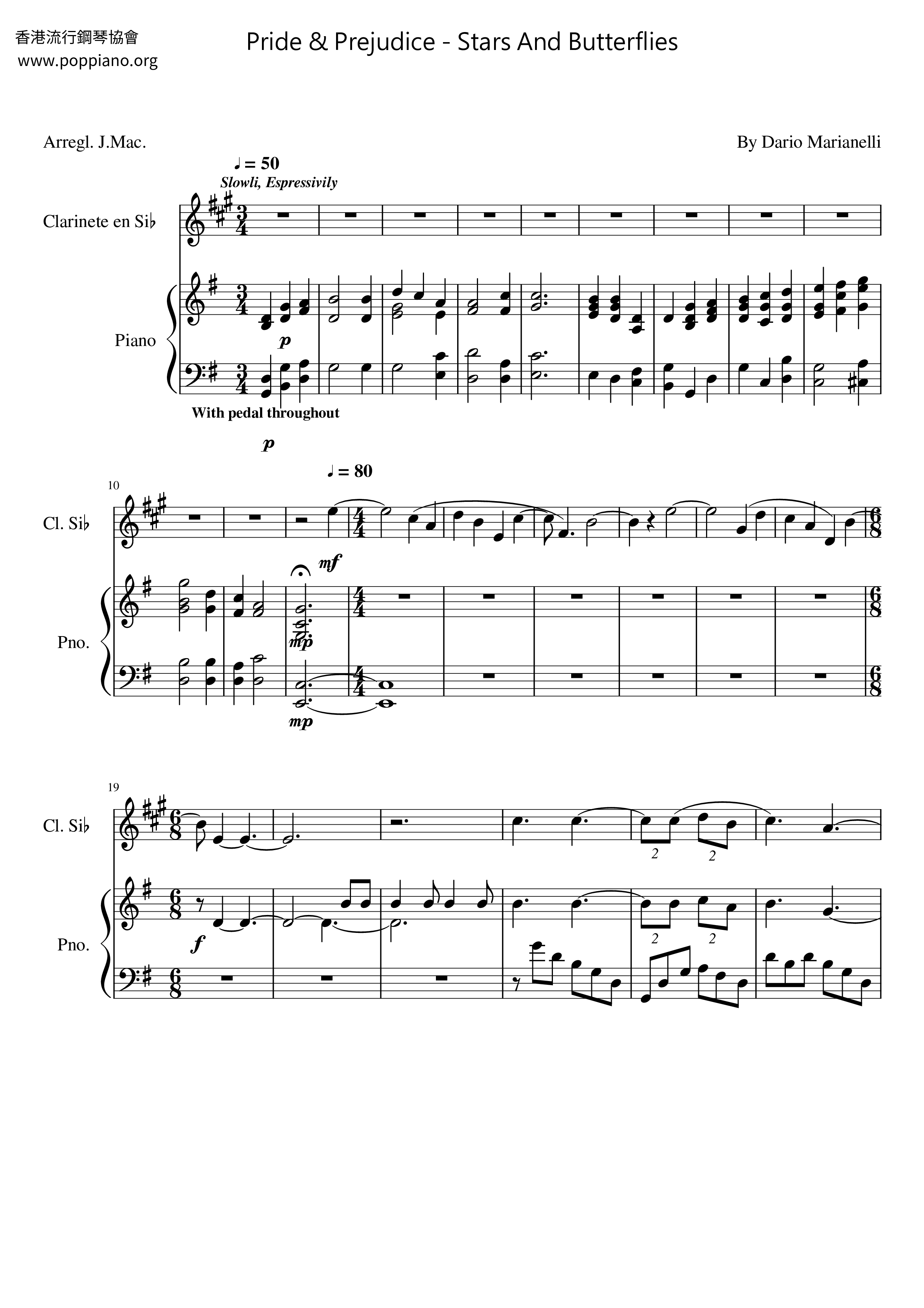 Dario Marianelli Pride Prejudice Stars And Butterflies Sheet Music Dario Marianelli Pride Prejudice Stars And Butterflies Sheet Music