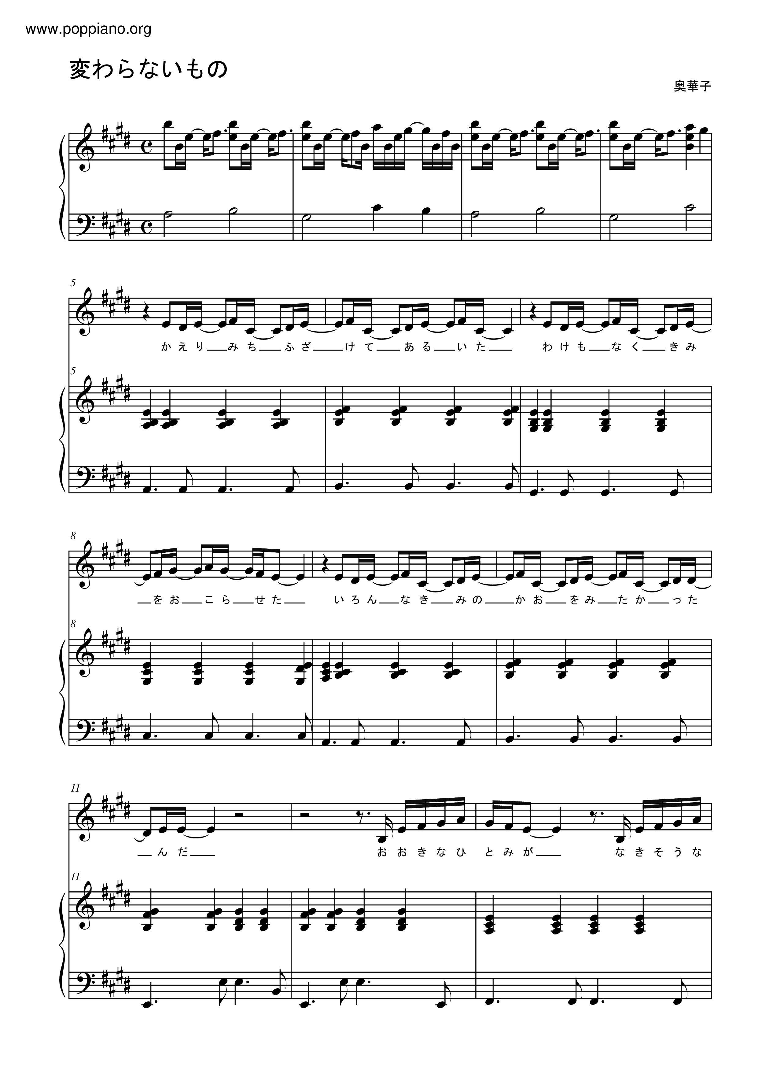 Kawaranai Mono Score
