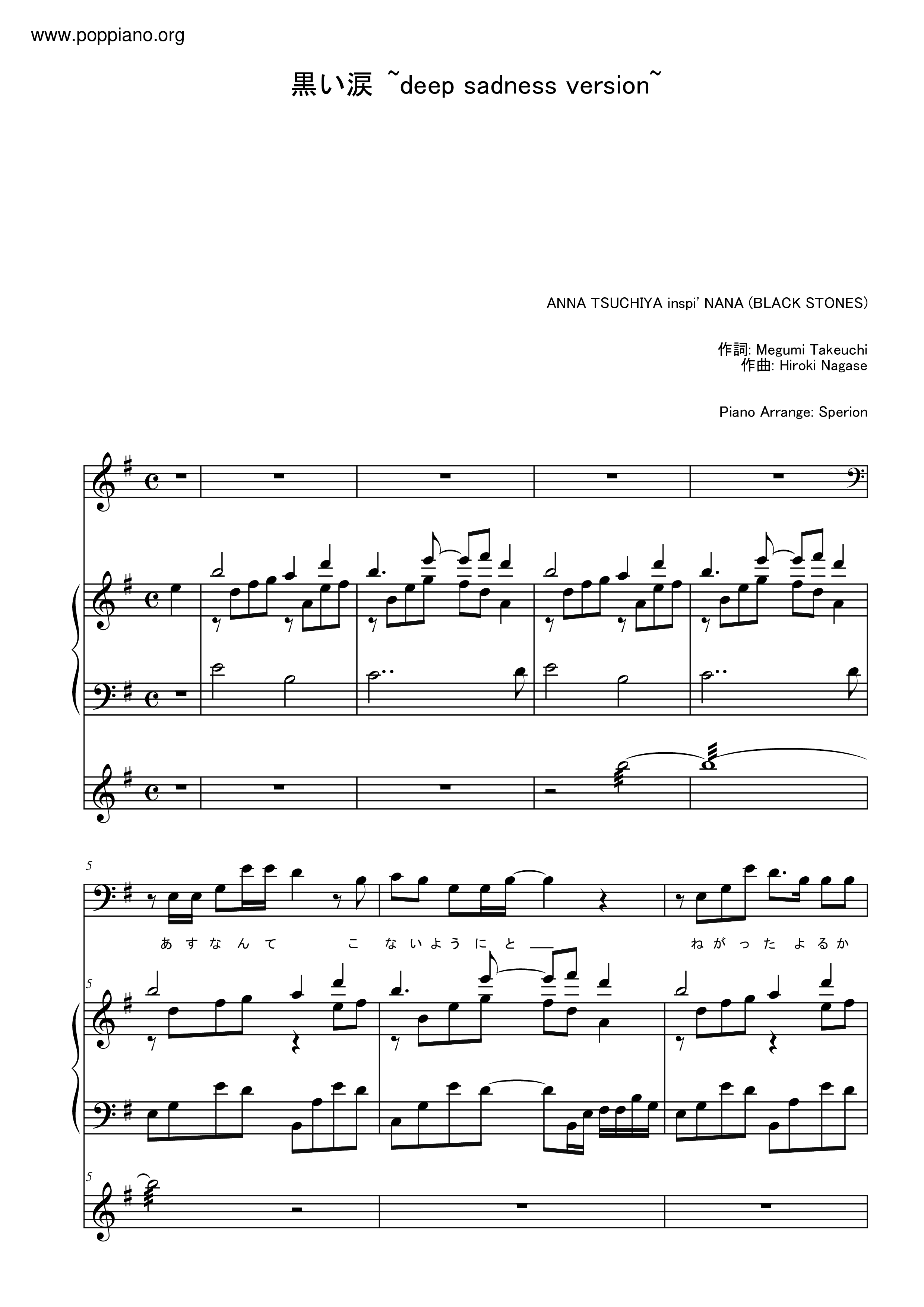 Black Tears Score