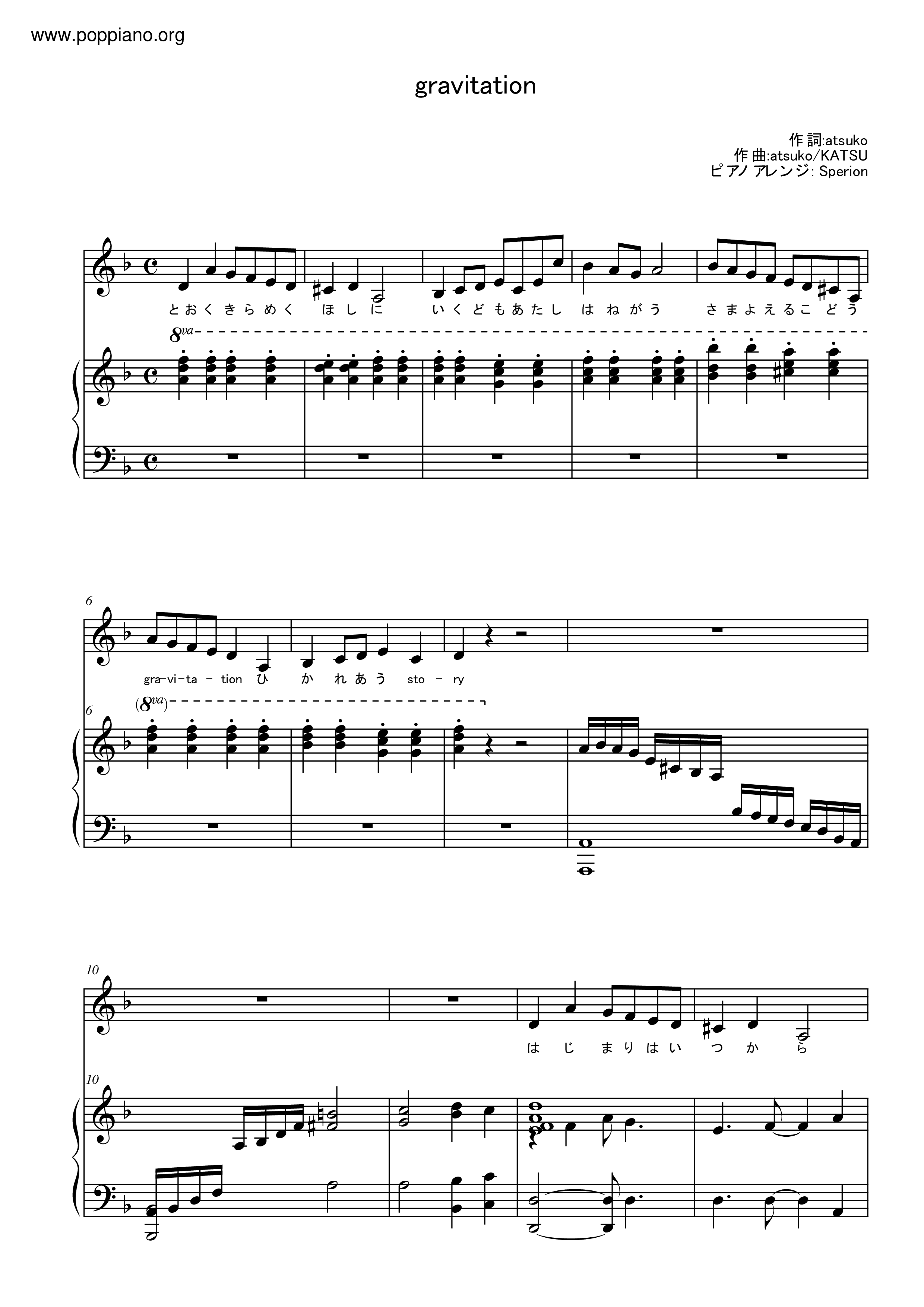 Gravitation / Angela Score