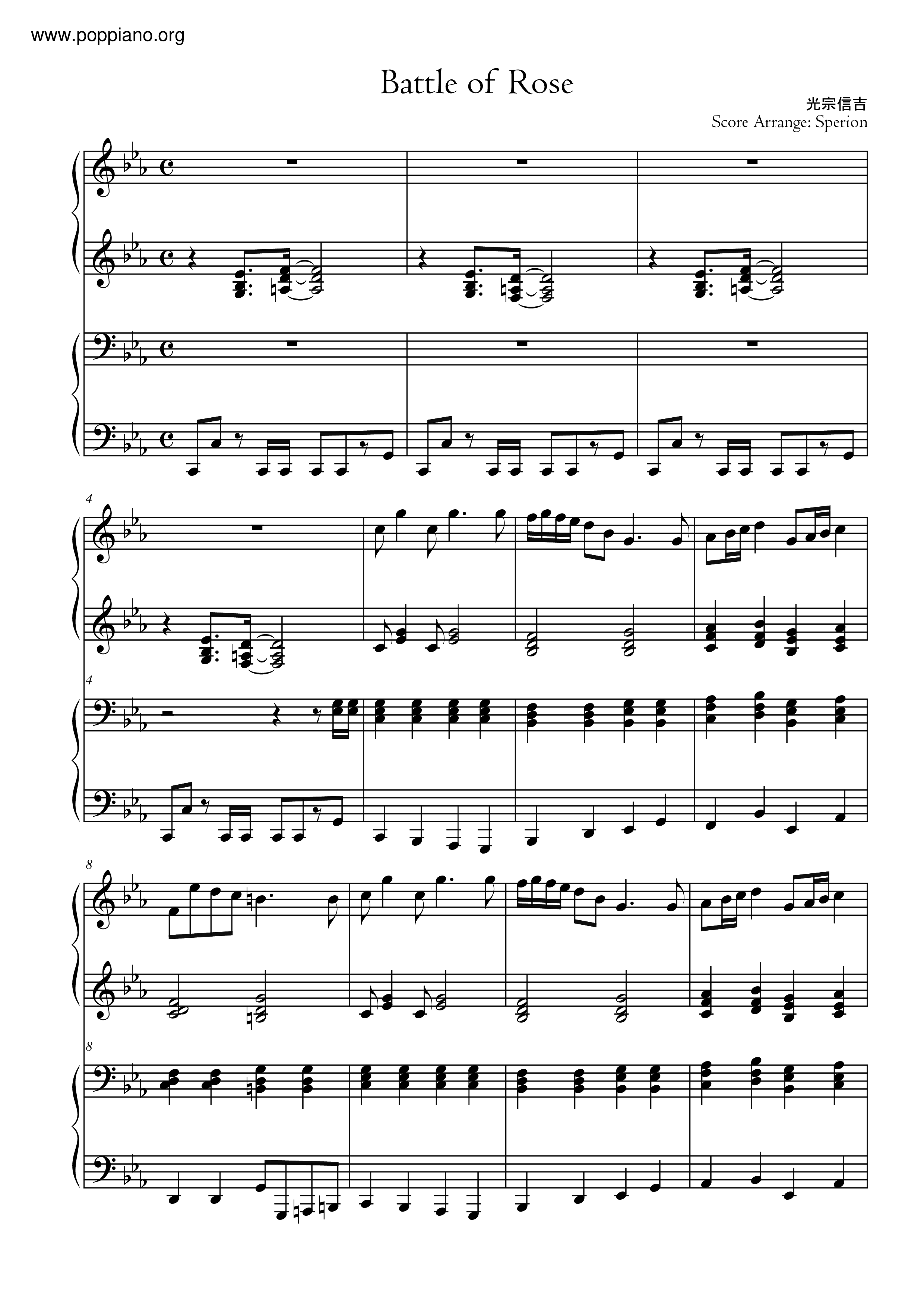 Battle Of Rose Score