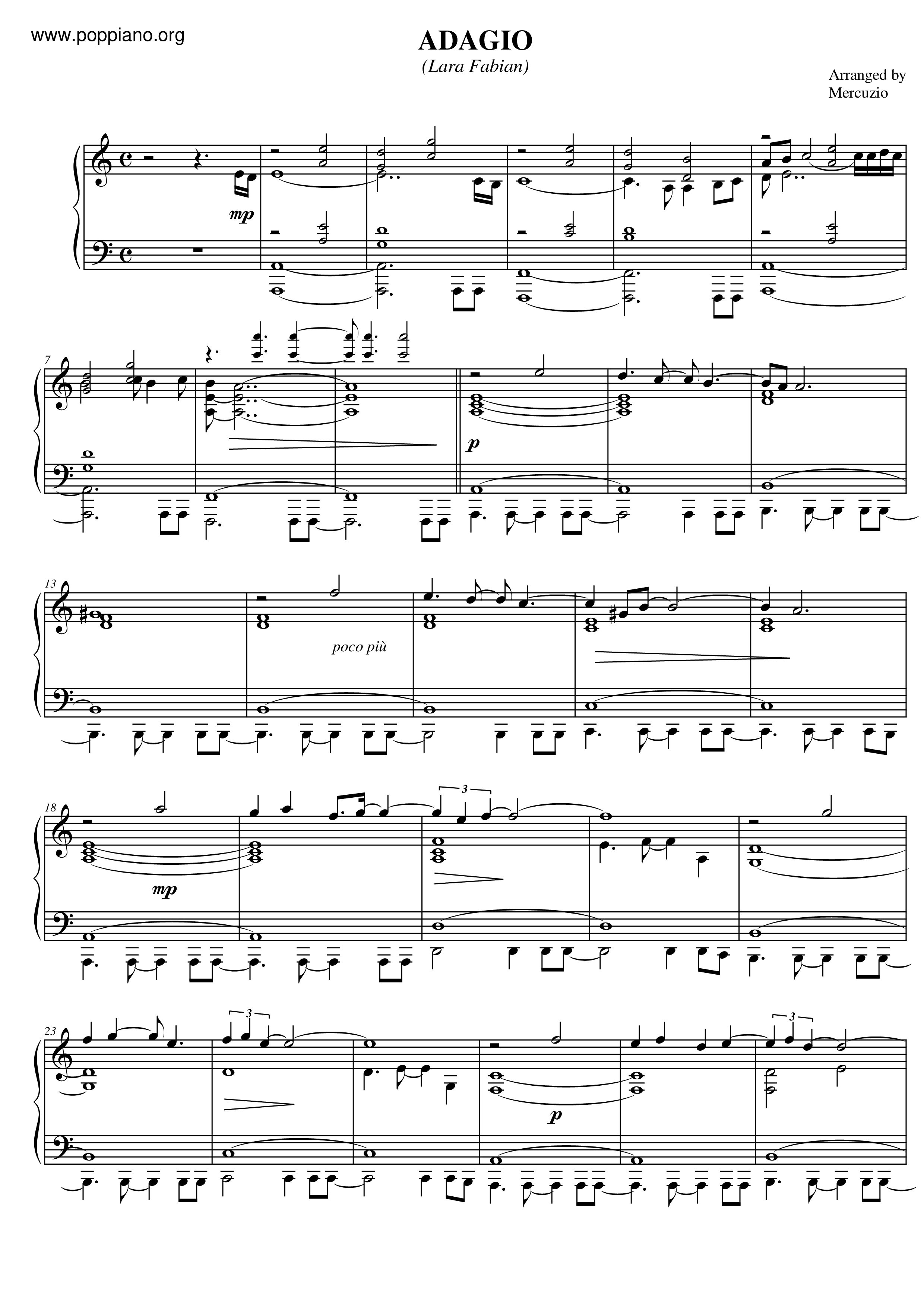 Adagio Score