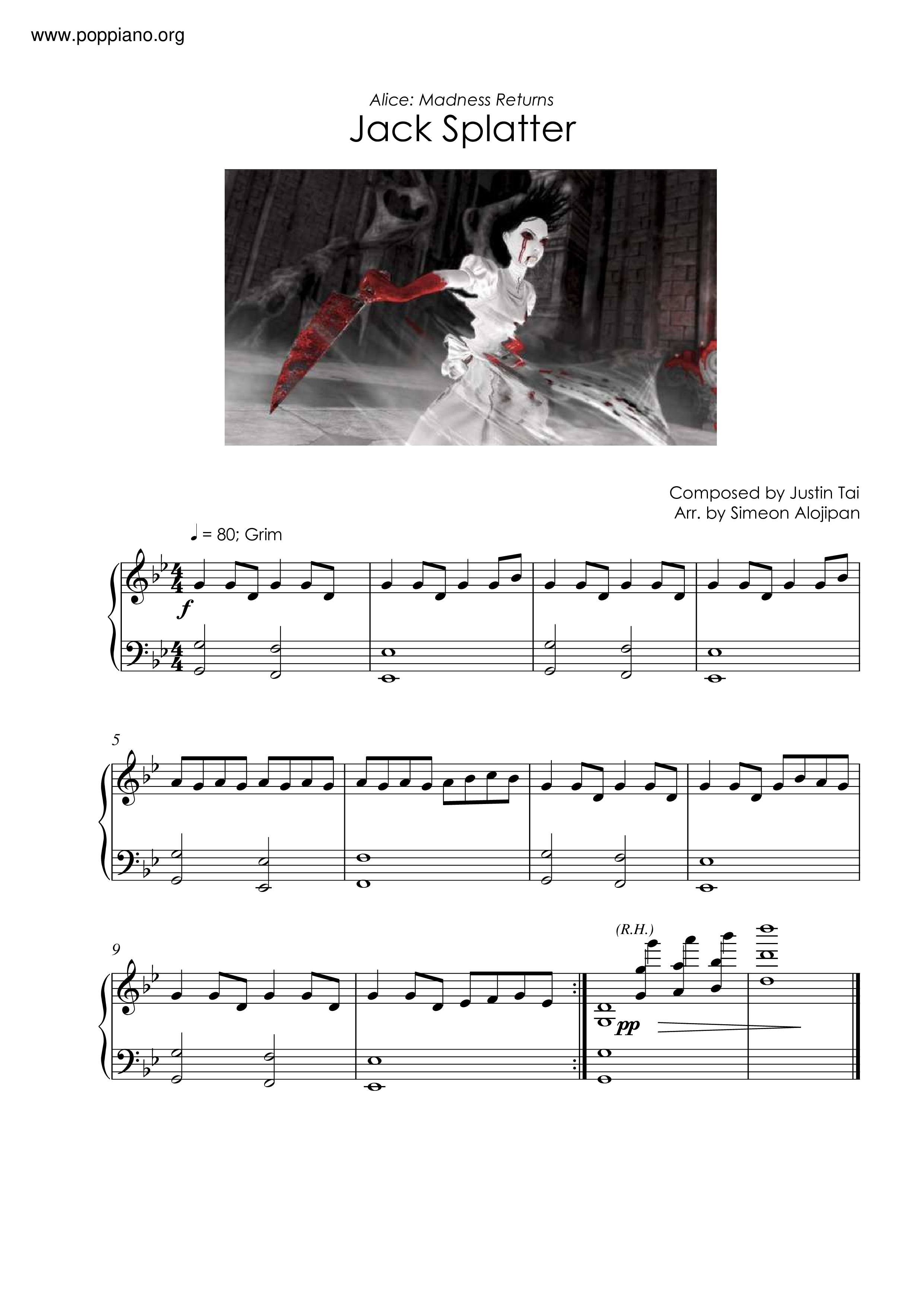 Jack Splatter Score