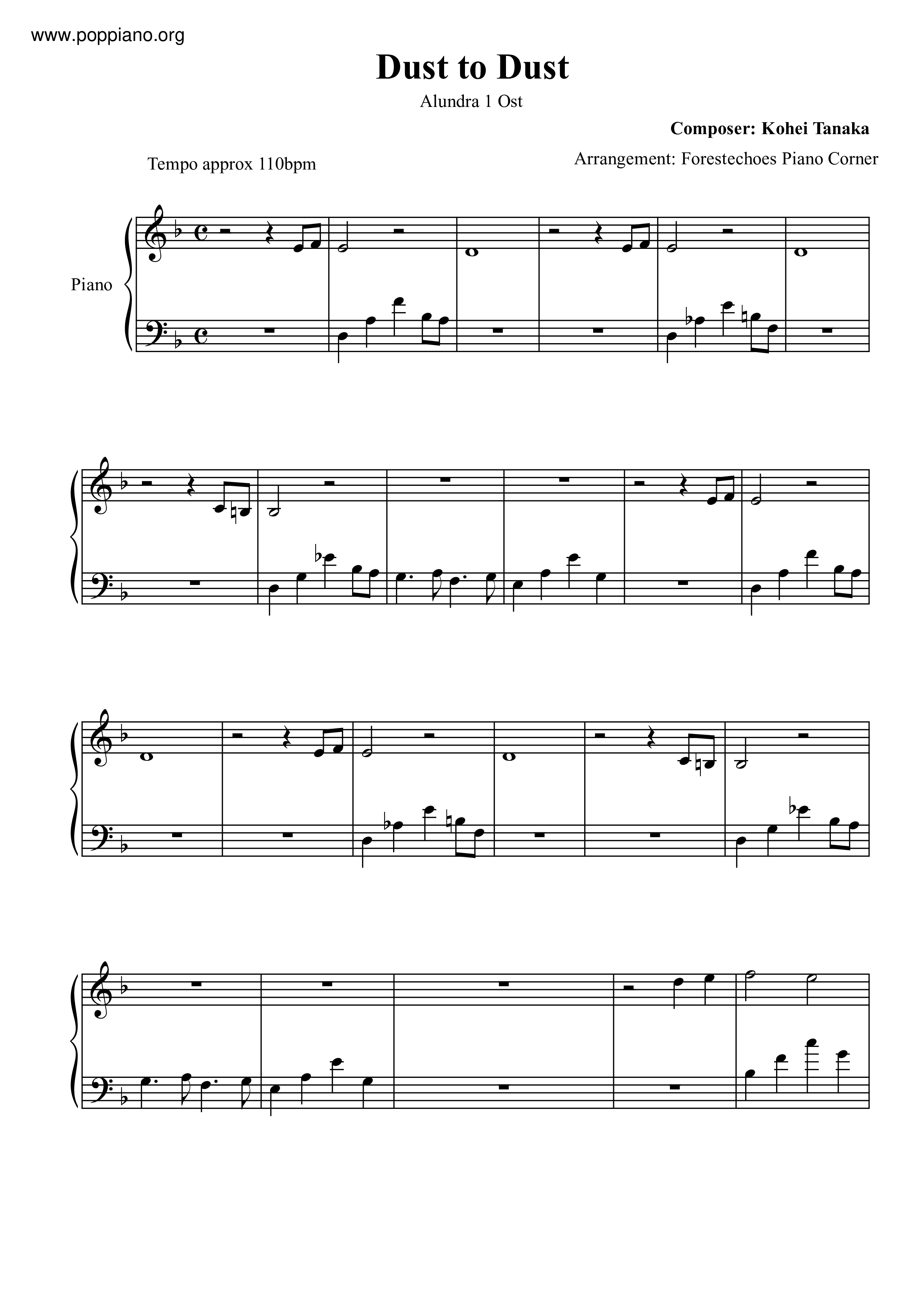 Dust To Dust Score