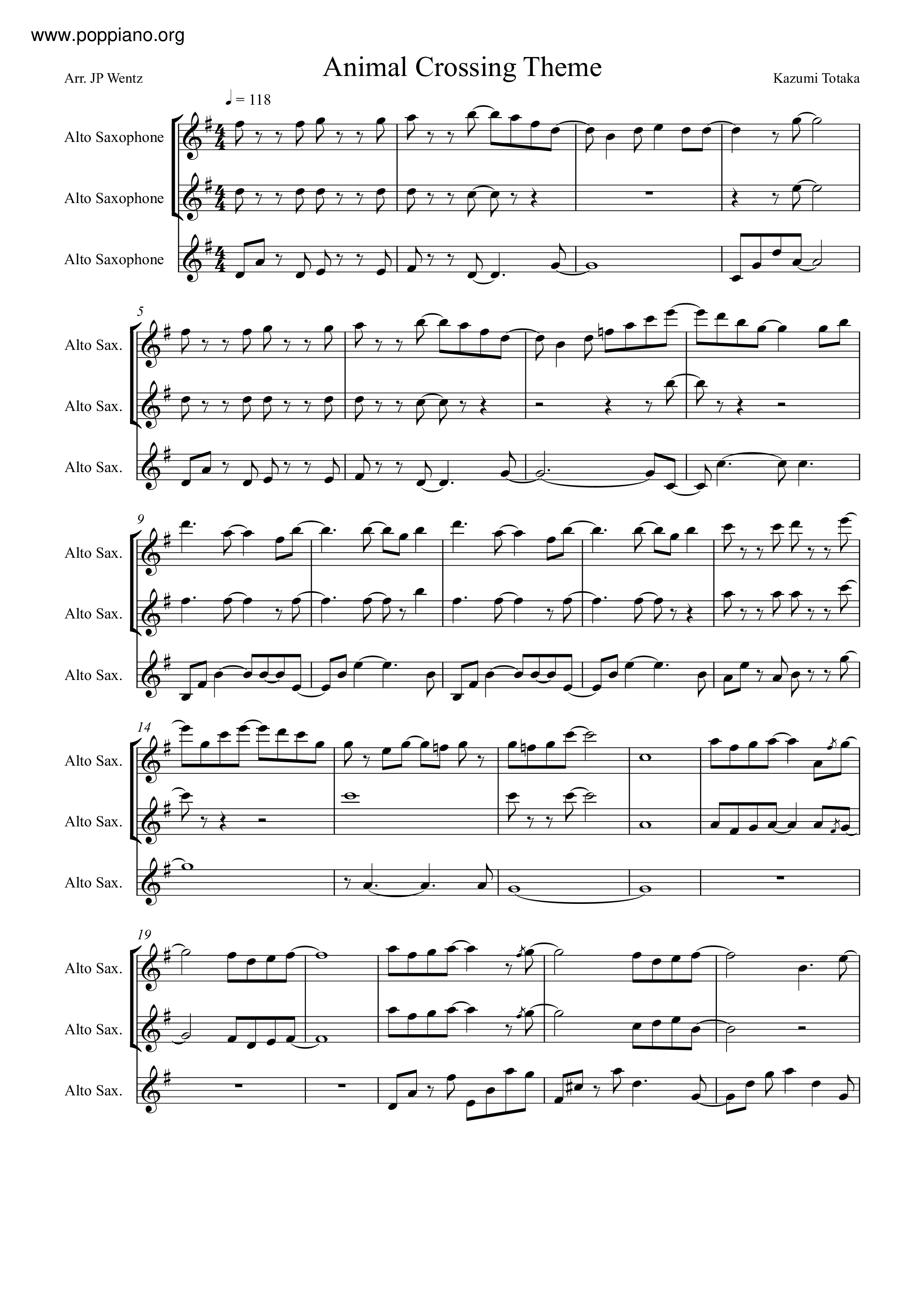 Animal Crossing Theme Score