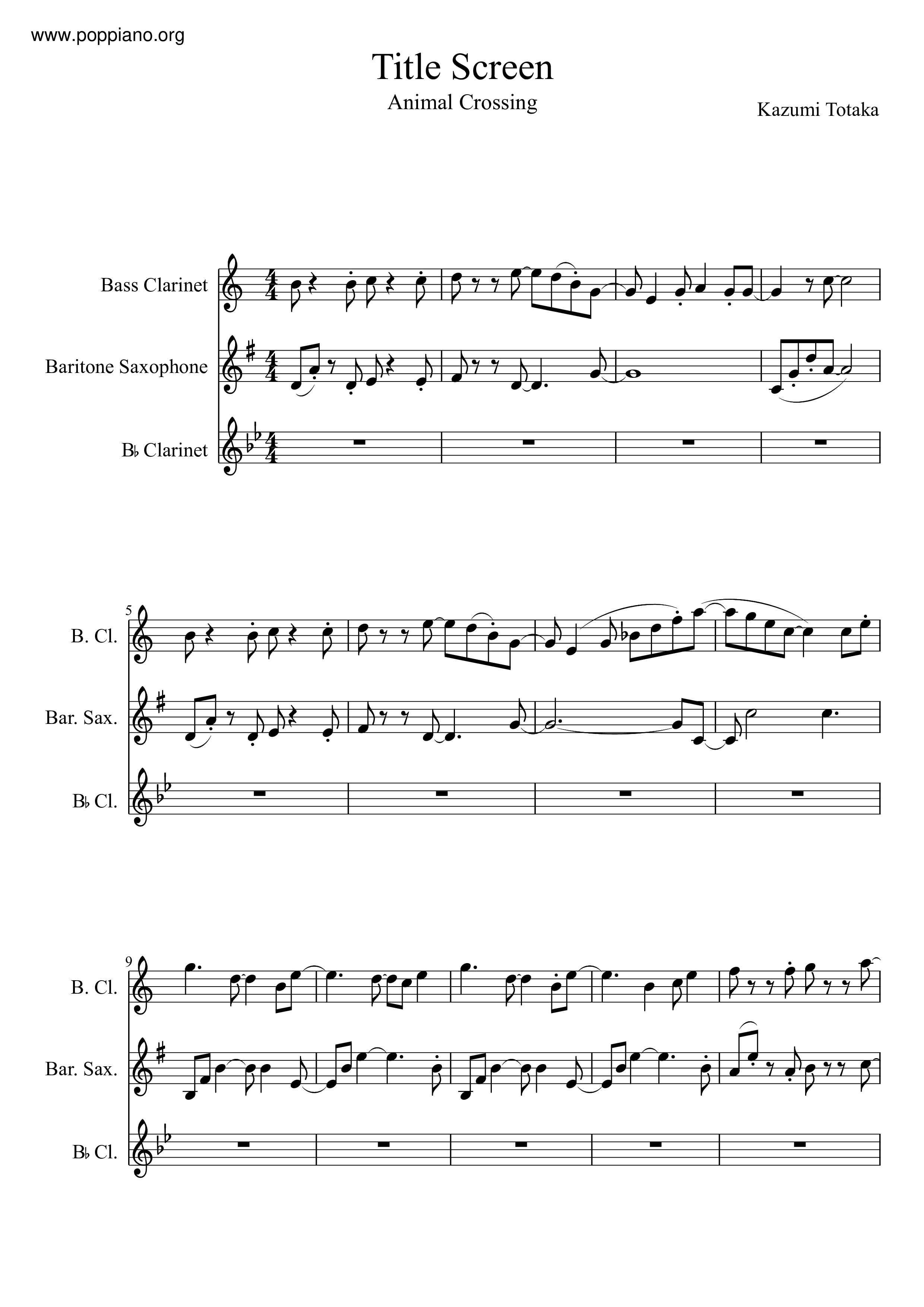 Gamecube Title Screen Score