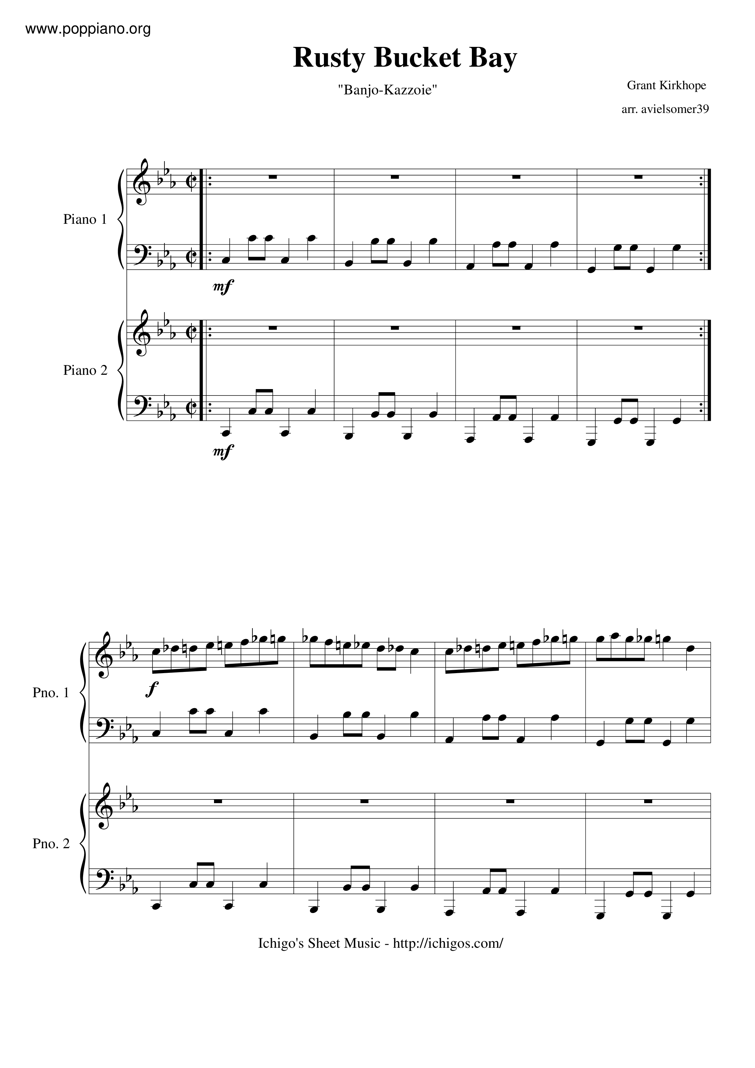 Rusty Bucket Bay Duet Score