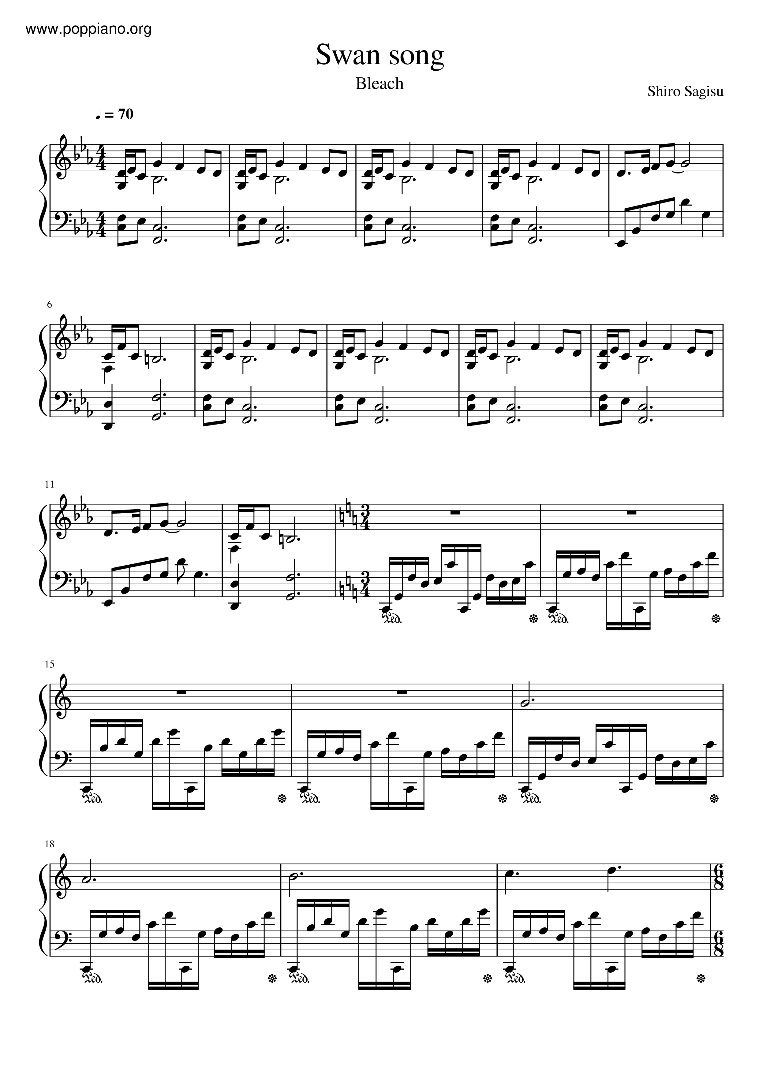 Swan Song Score