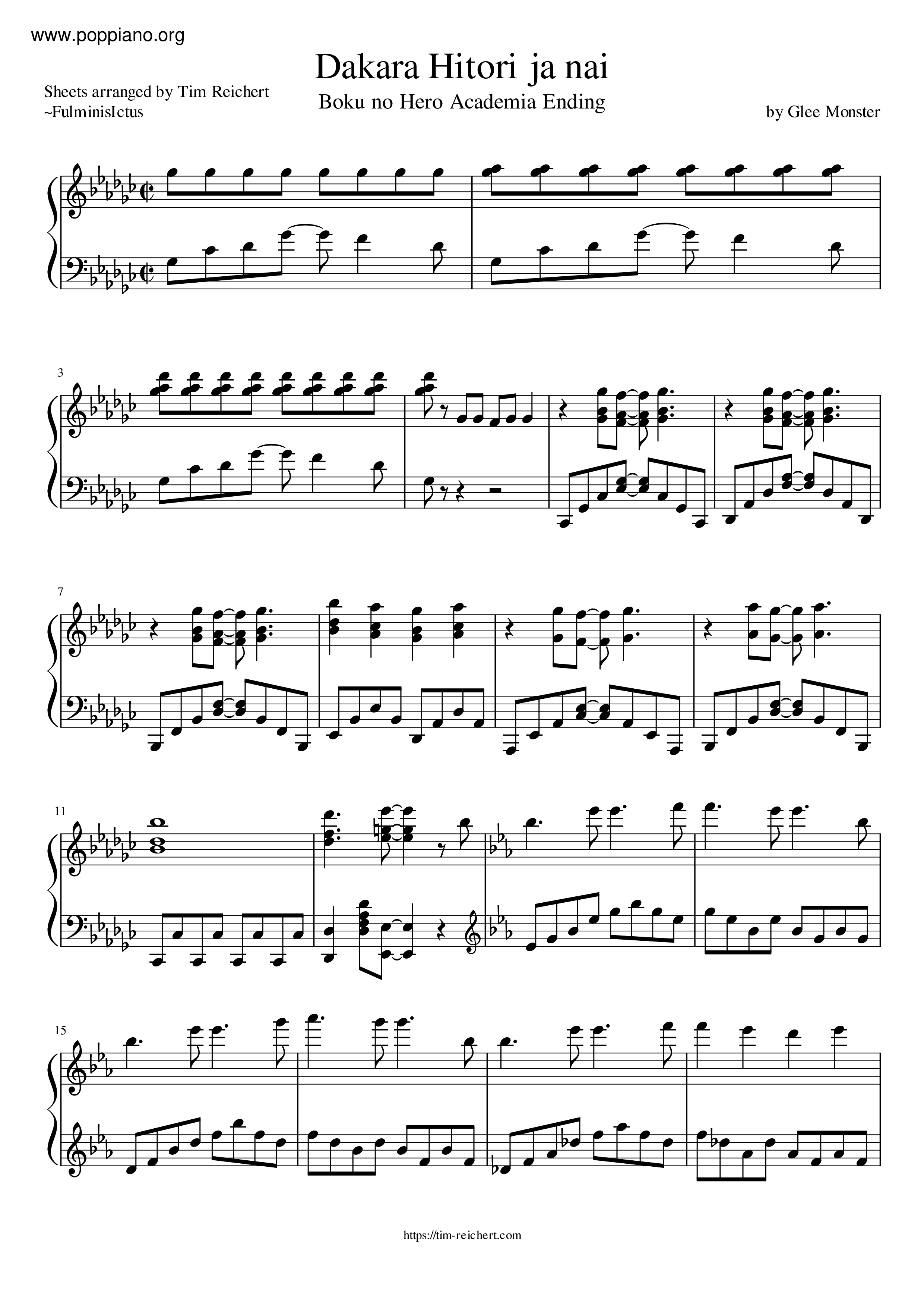 Dakara Hitori Ja Nai Score