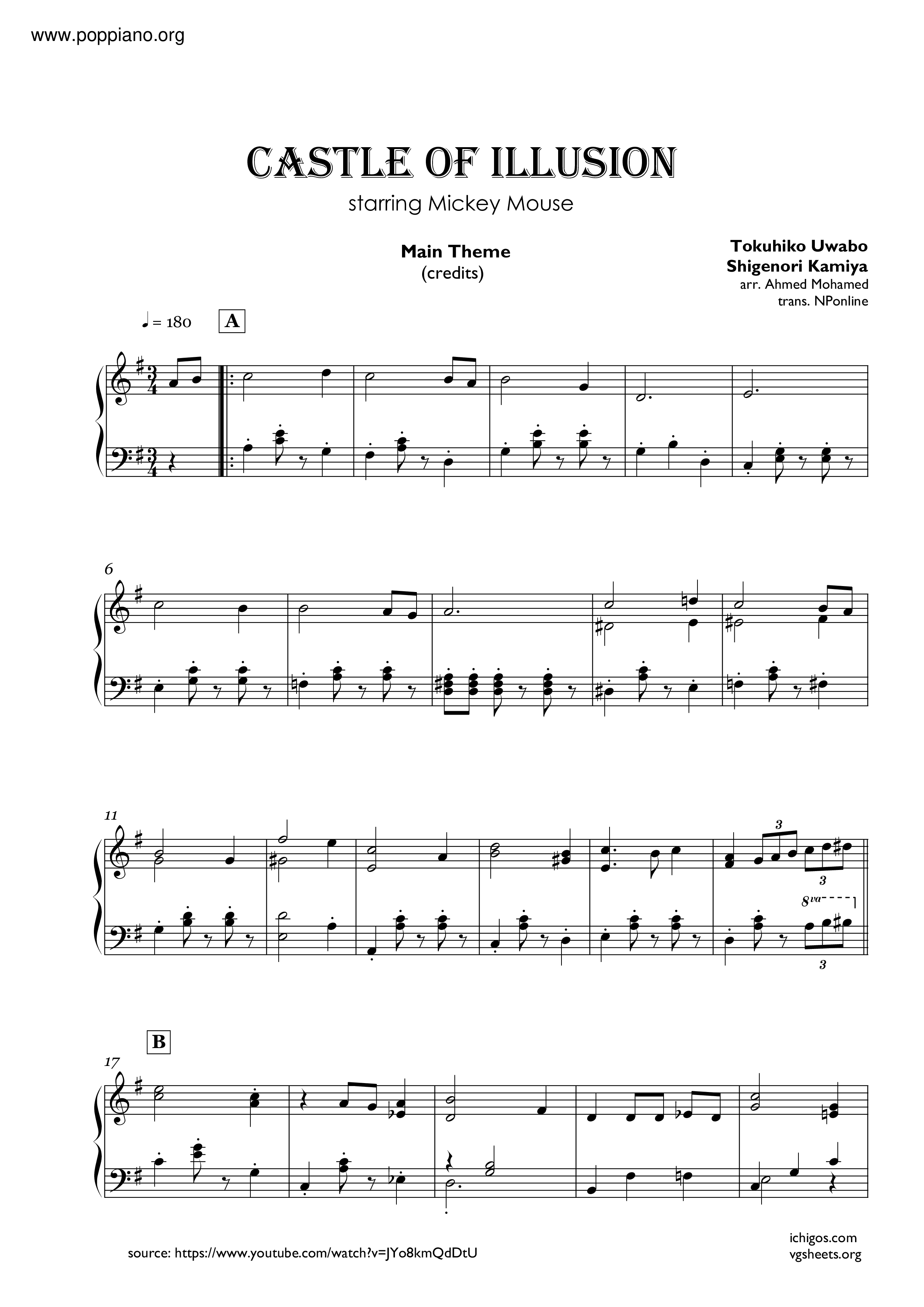 Main Theme / Credits Score