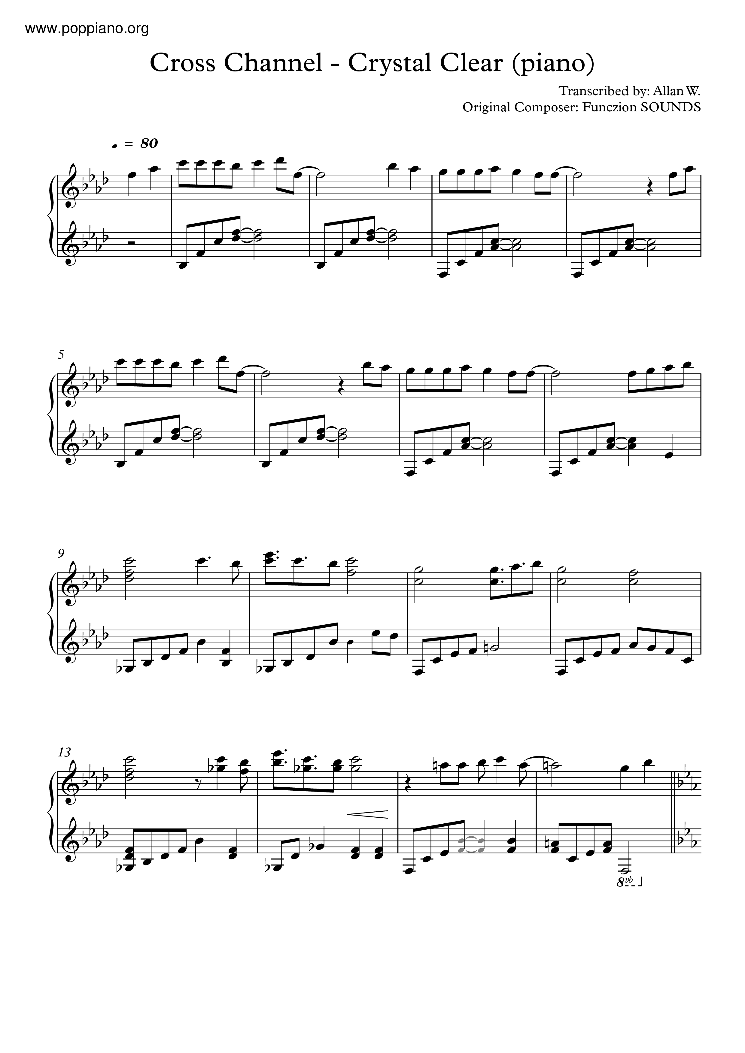 Crystal Clear Score