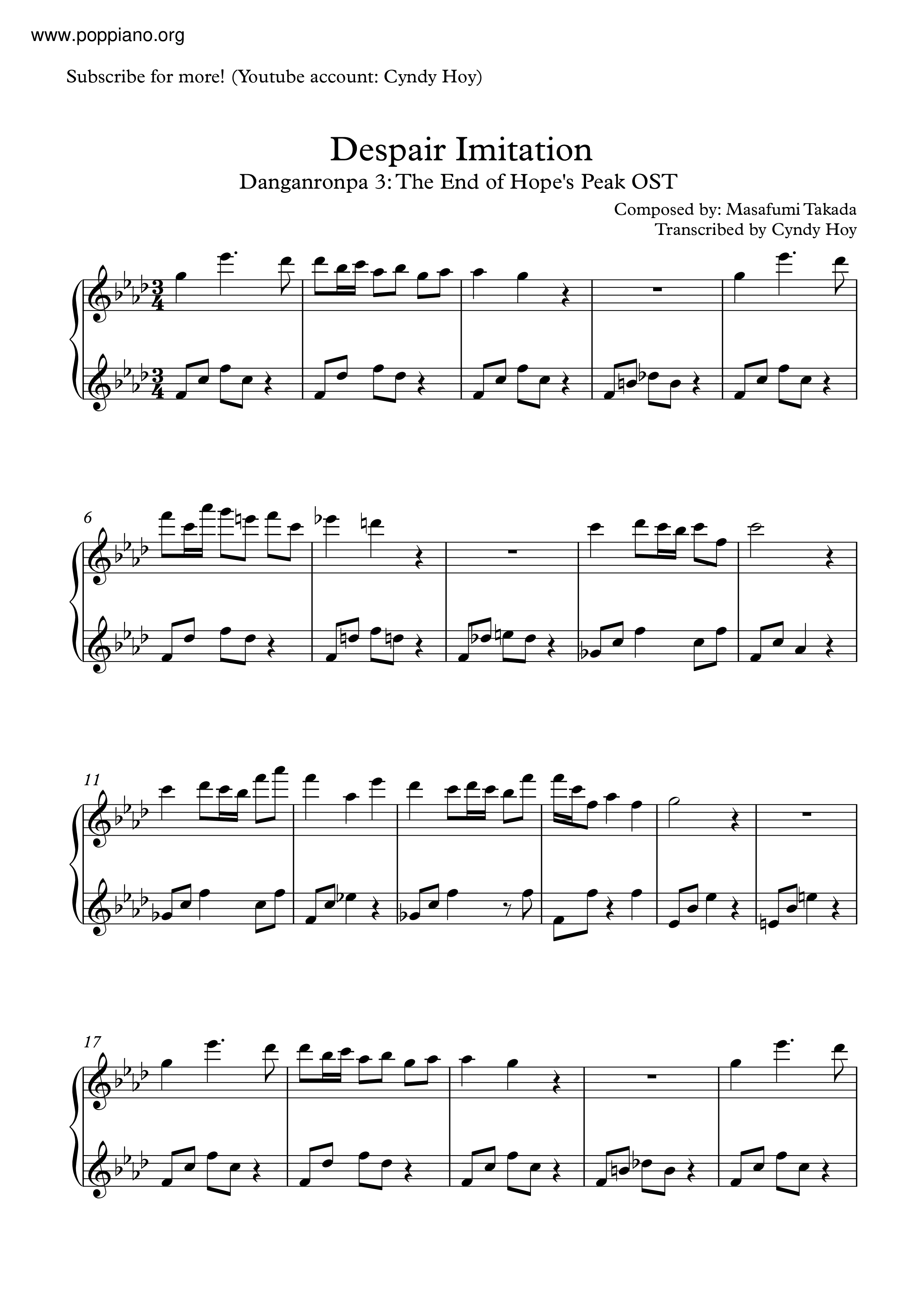Despair Imitation Score