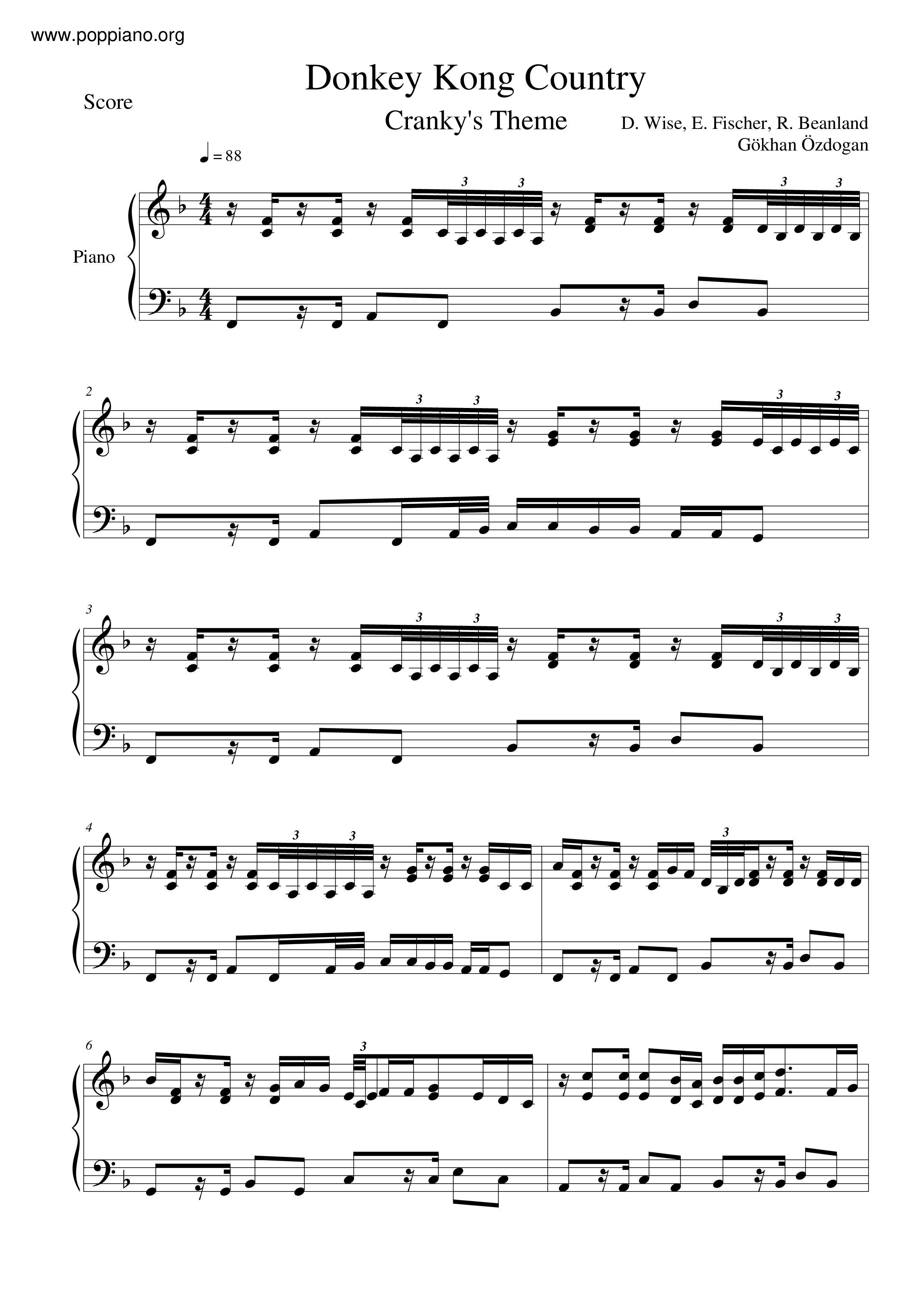 Cranky's Theme Score