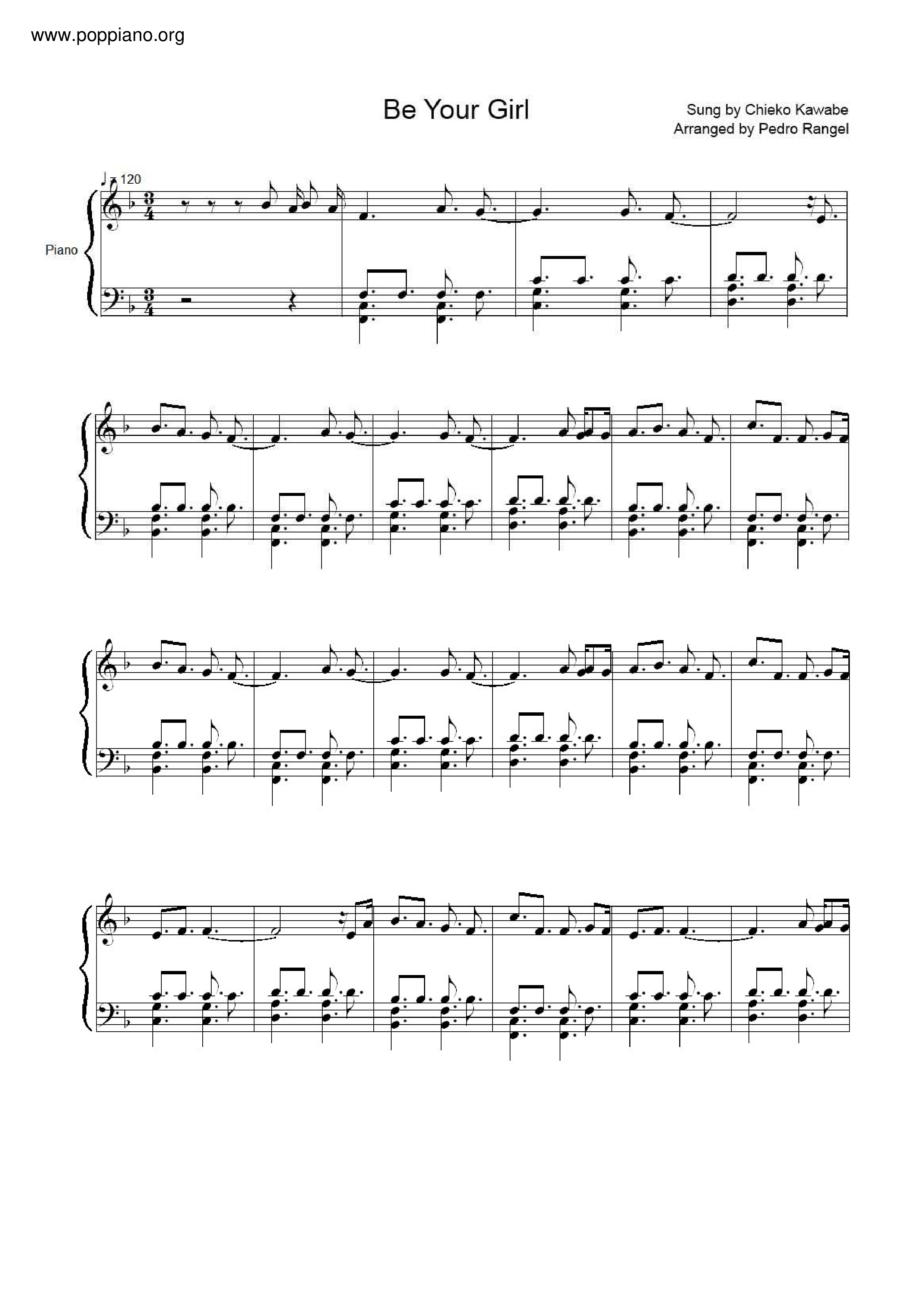 Be Your Girl Score