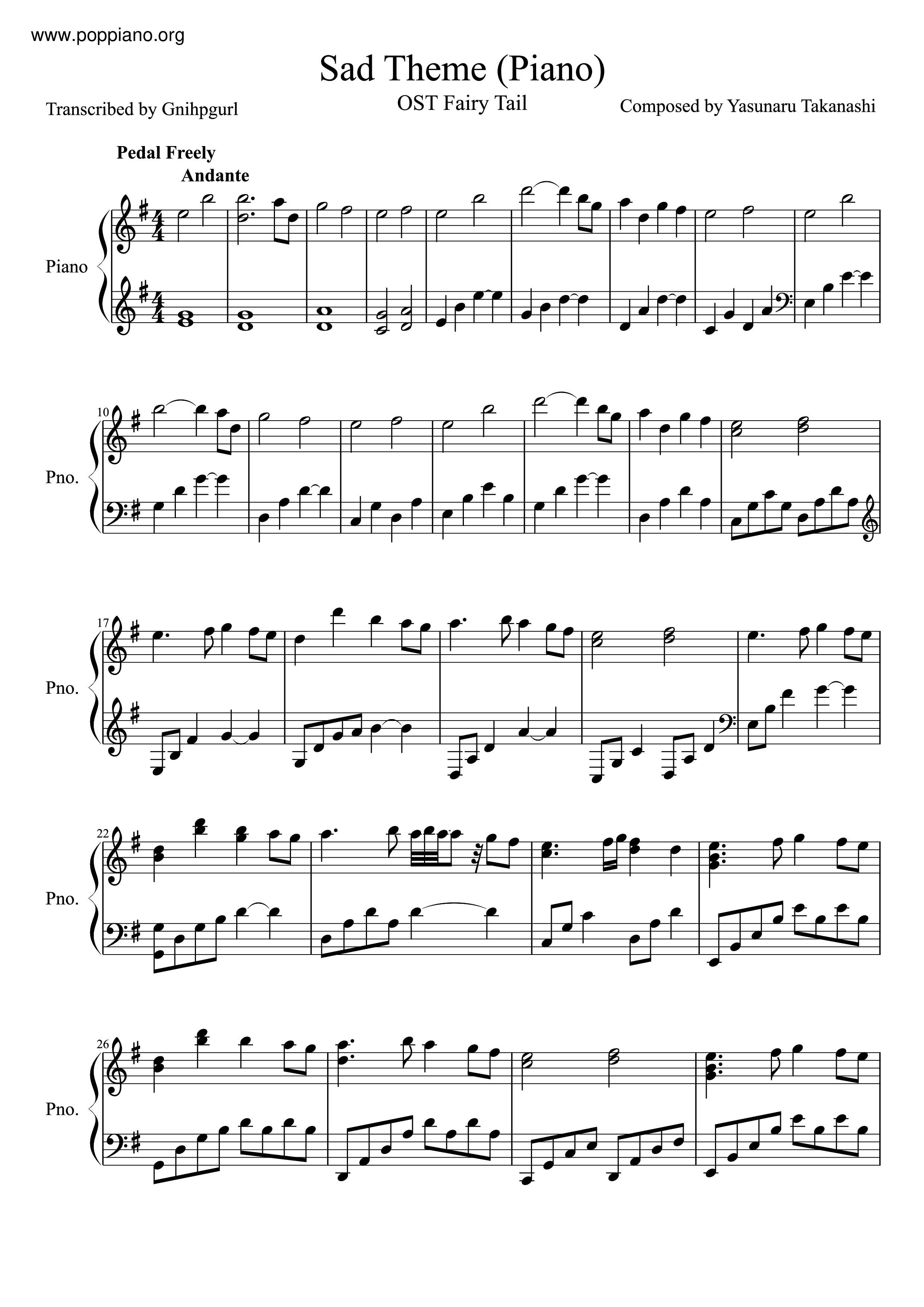 Sad Theme Score