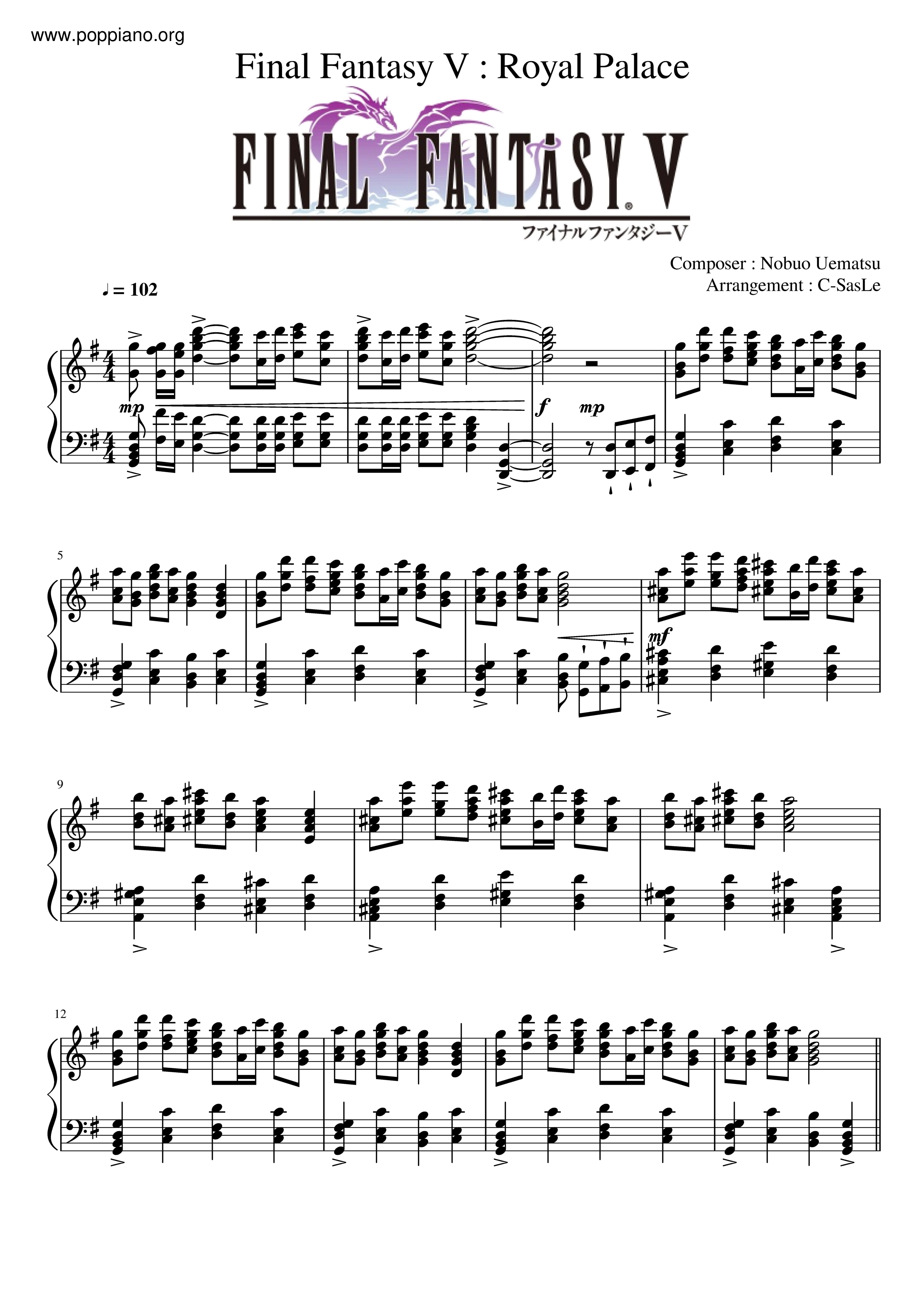 Royal Palace - Hard Version Score