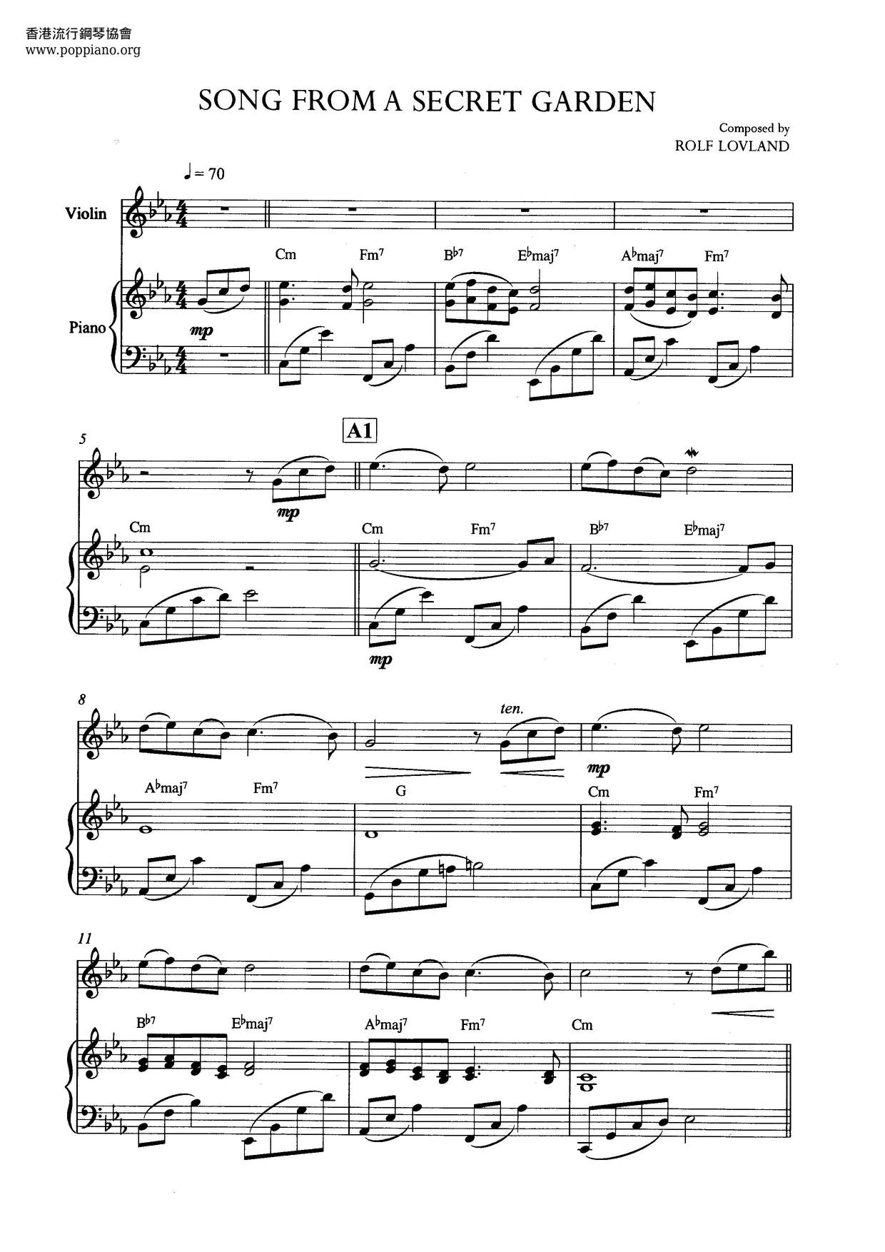 Secret Garden - Song From A Secret Garden Score