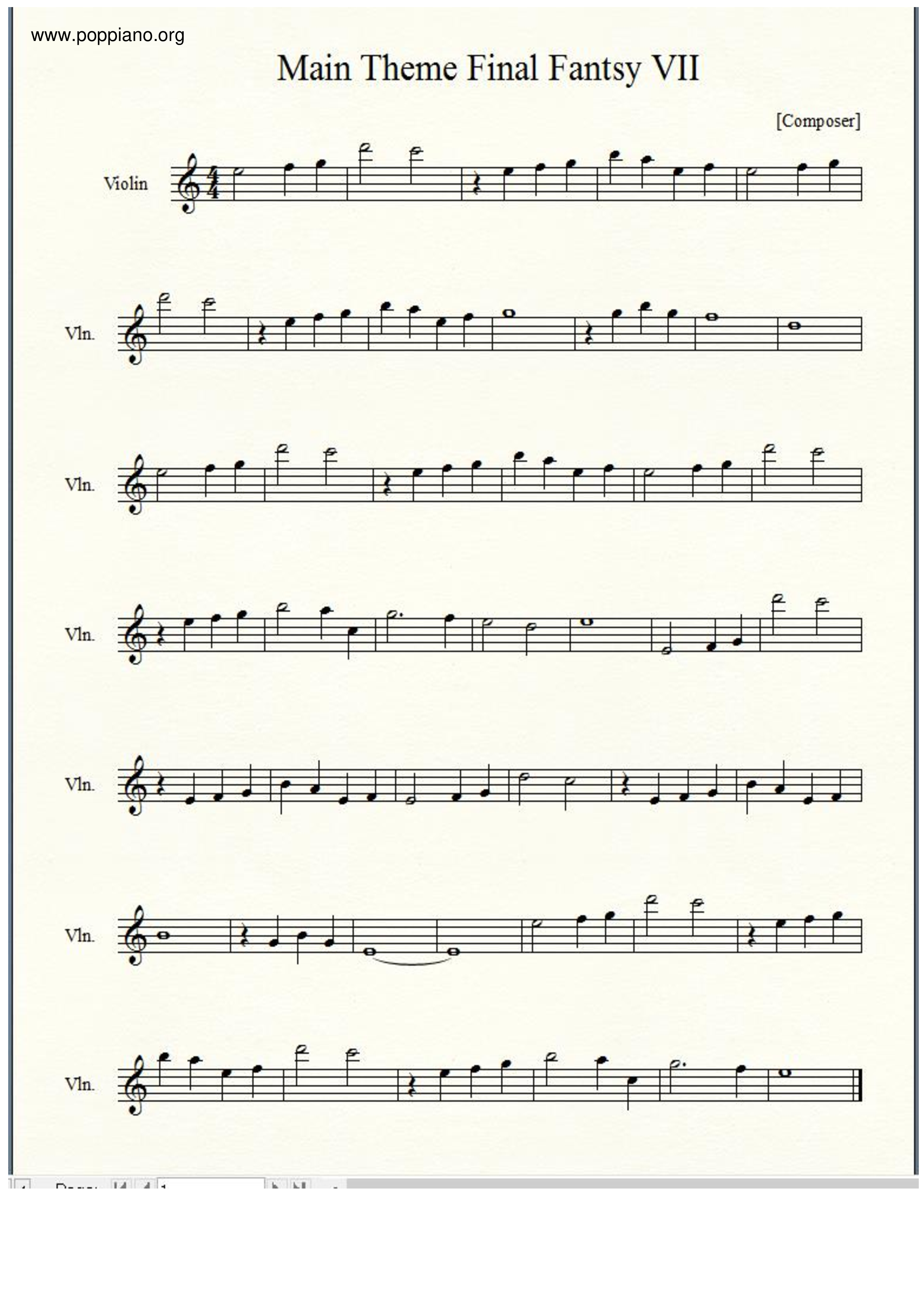 Theme Song Score