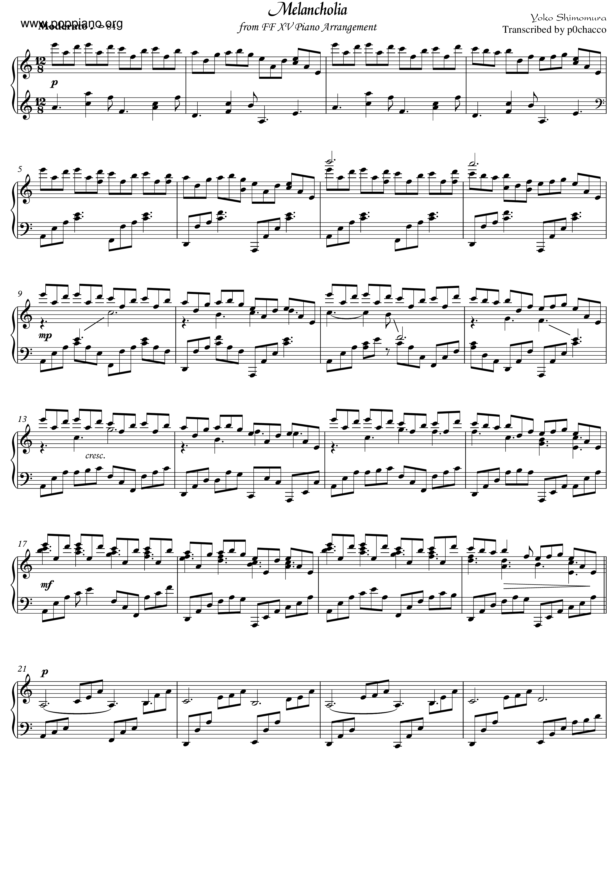 Melancholia Score