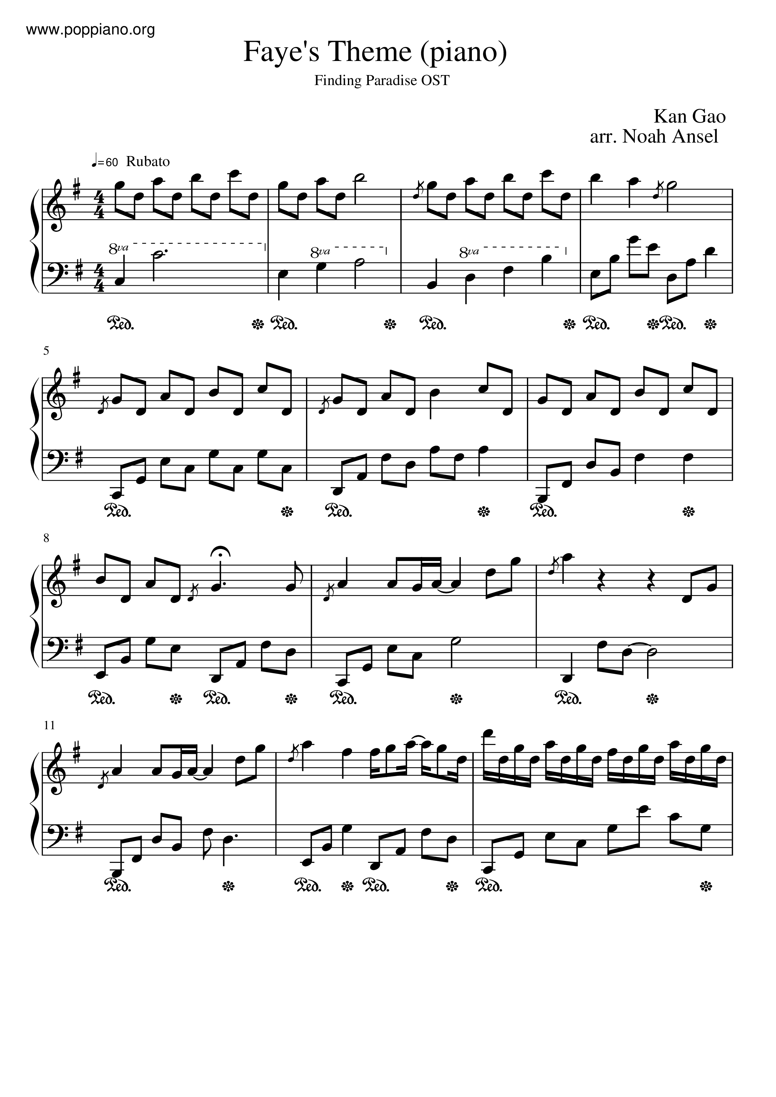 Faye's Theme Score
