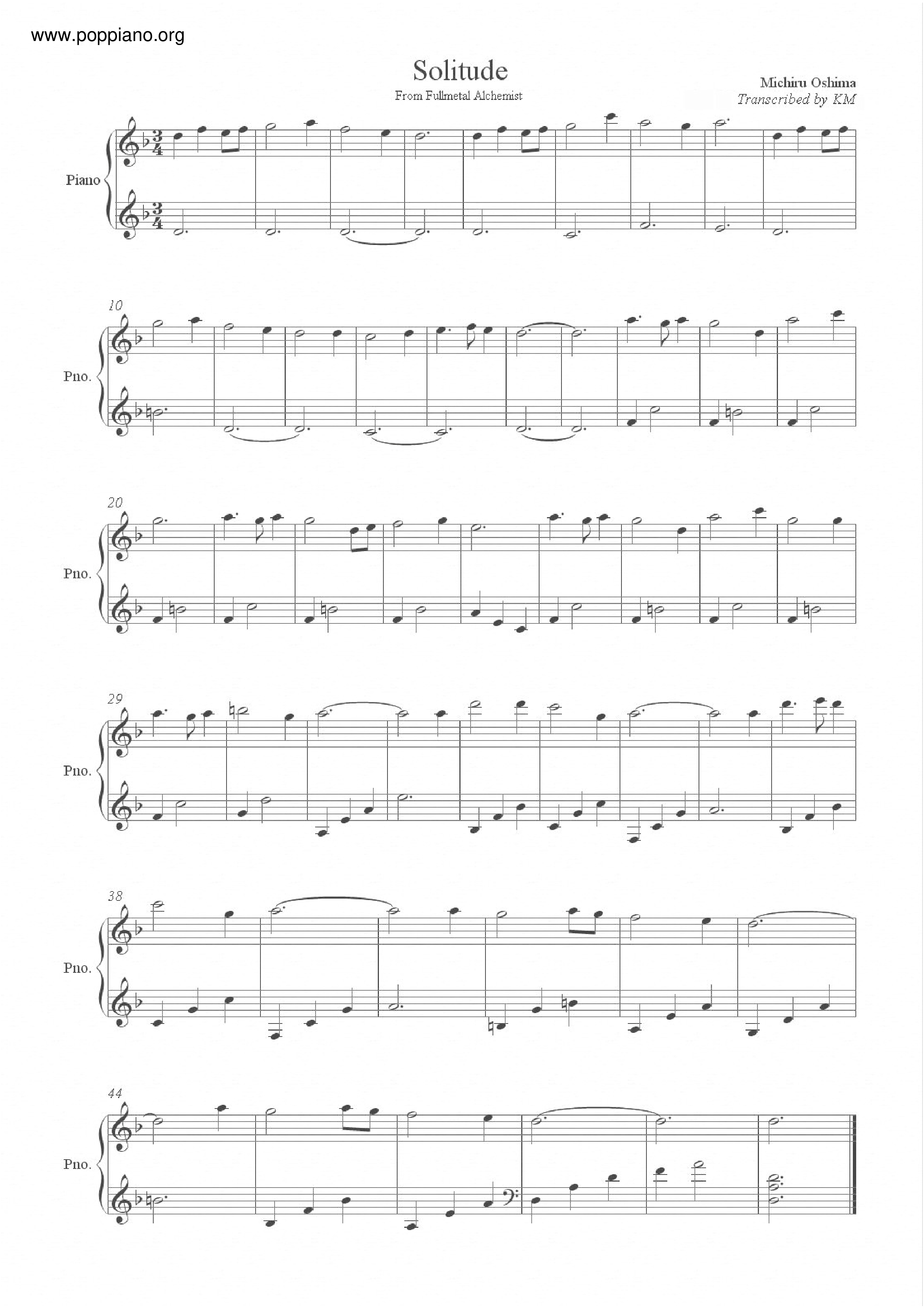 Solitude Score