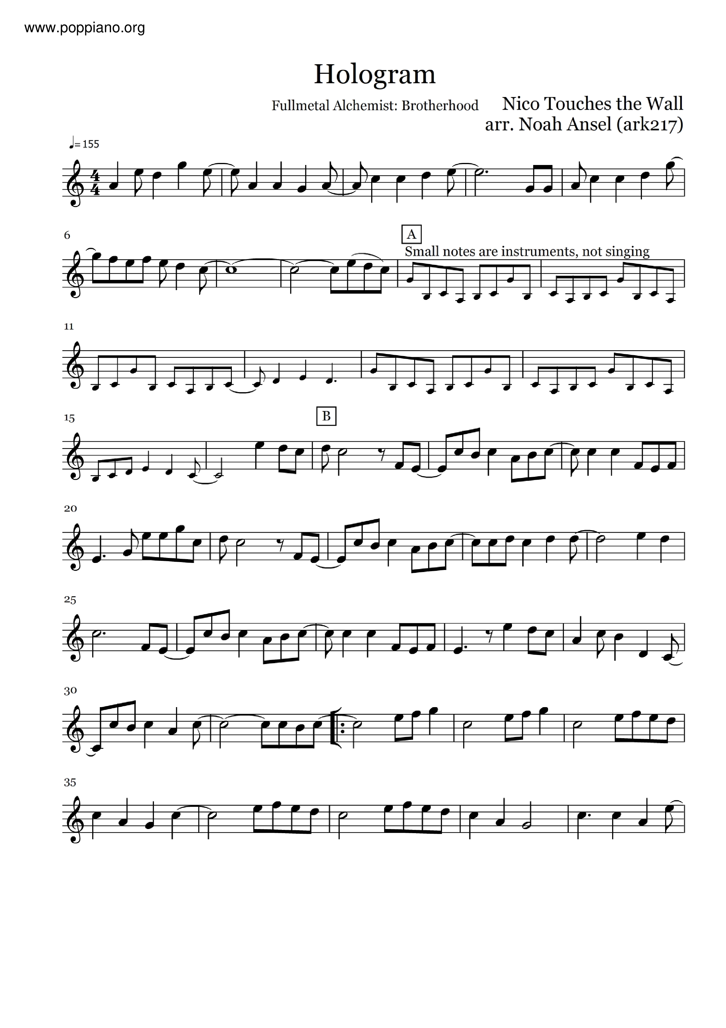 Hologram Score