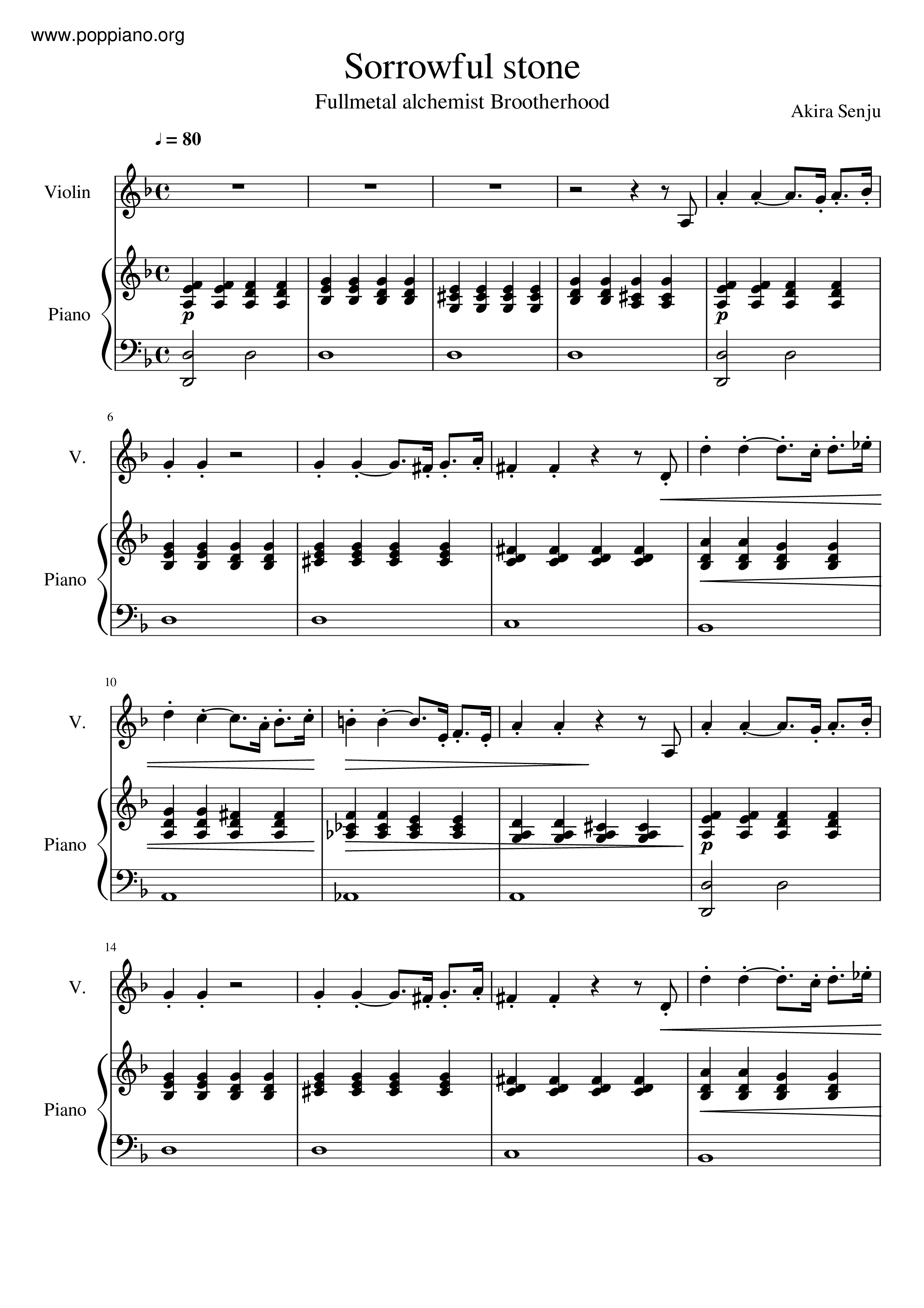 Sorrowful Stone Score
