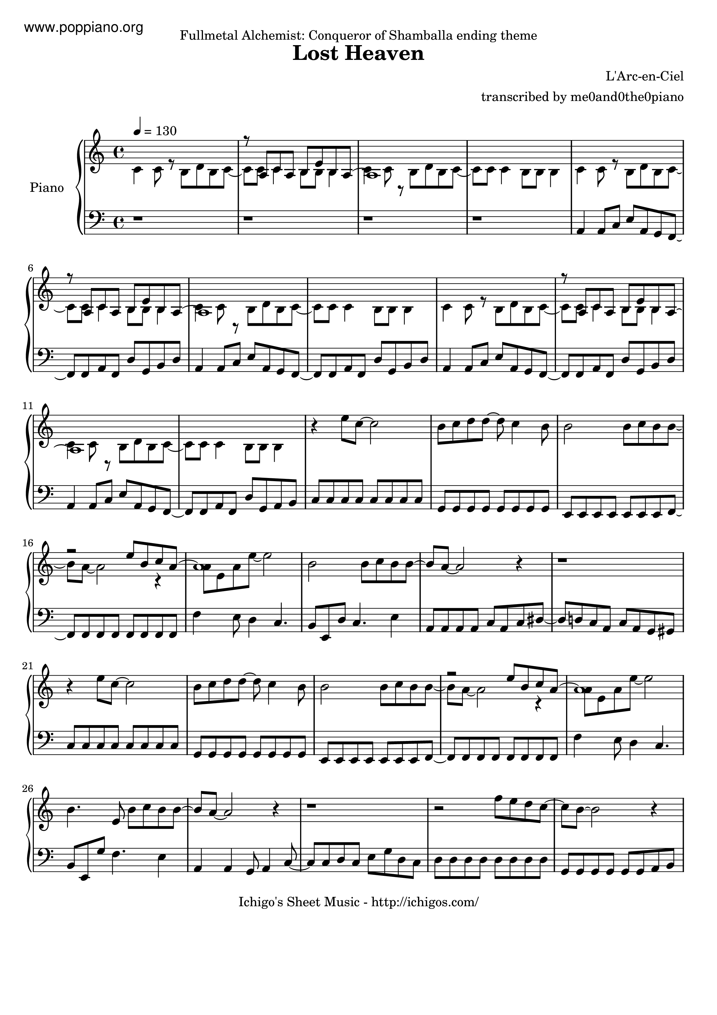 Lost Heaven Score
