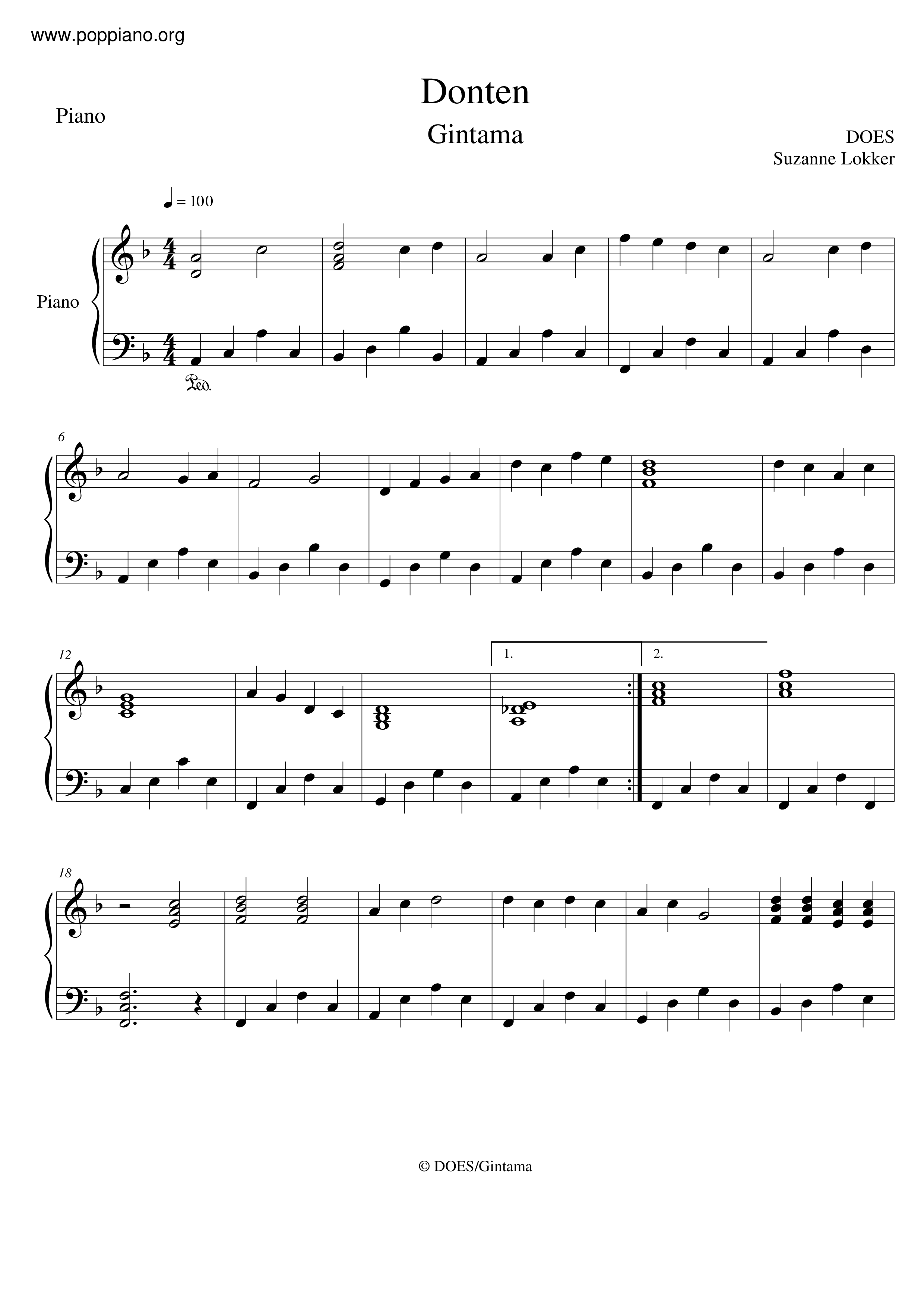 Donten Score
