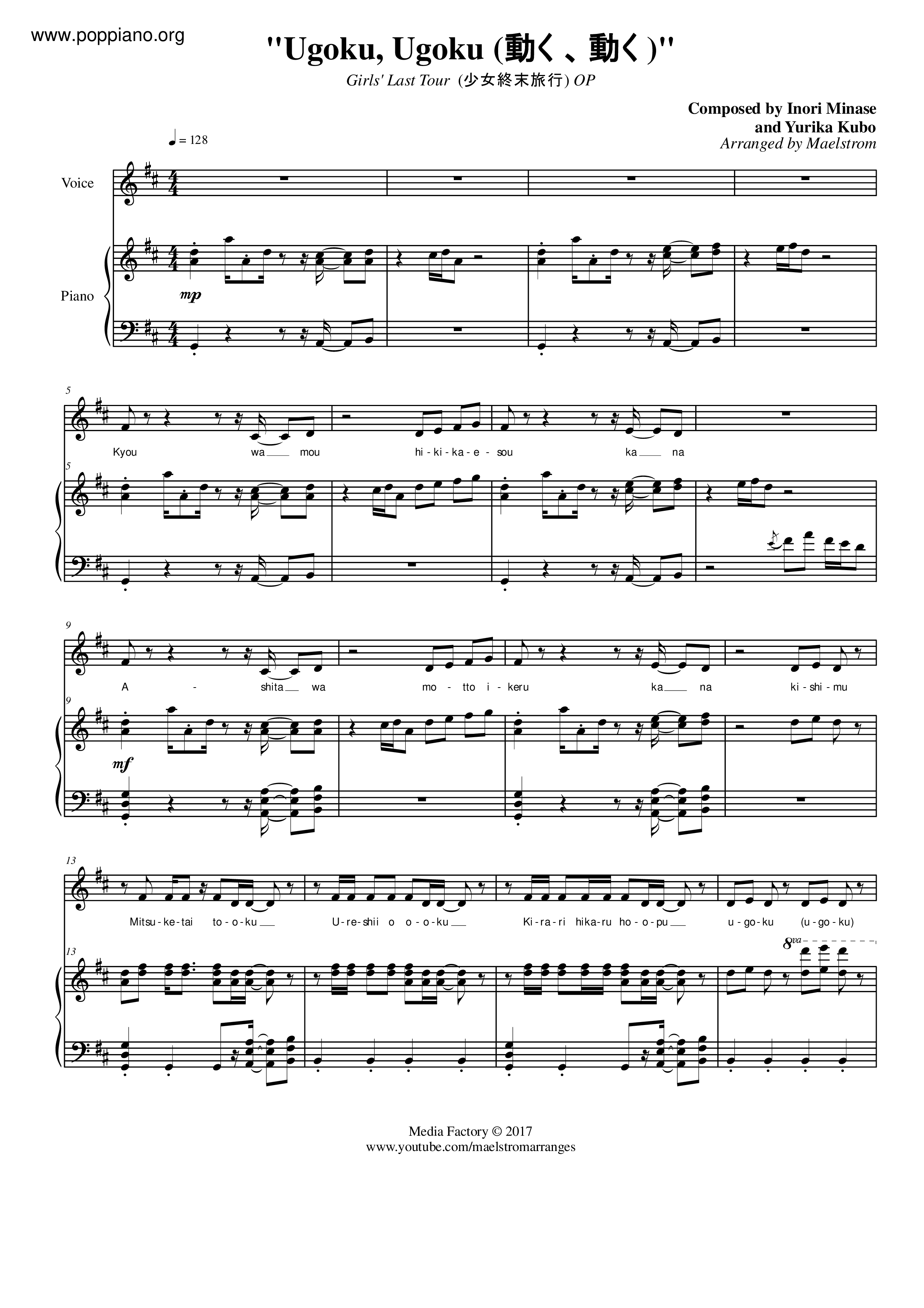 Ugoku, Ugoku Score