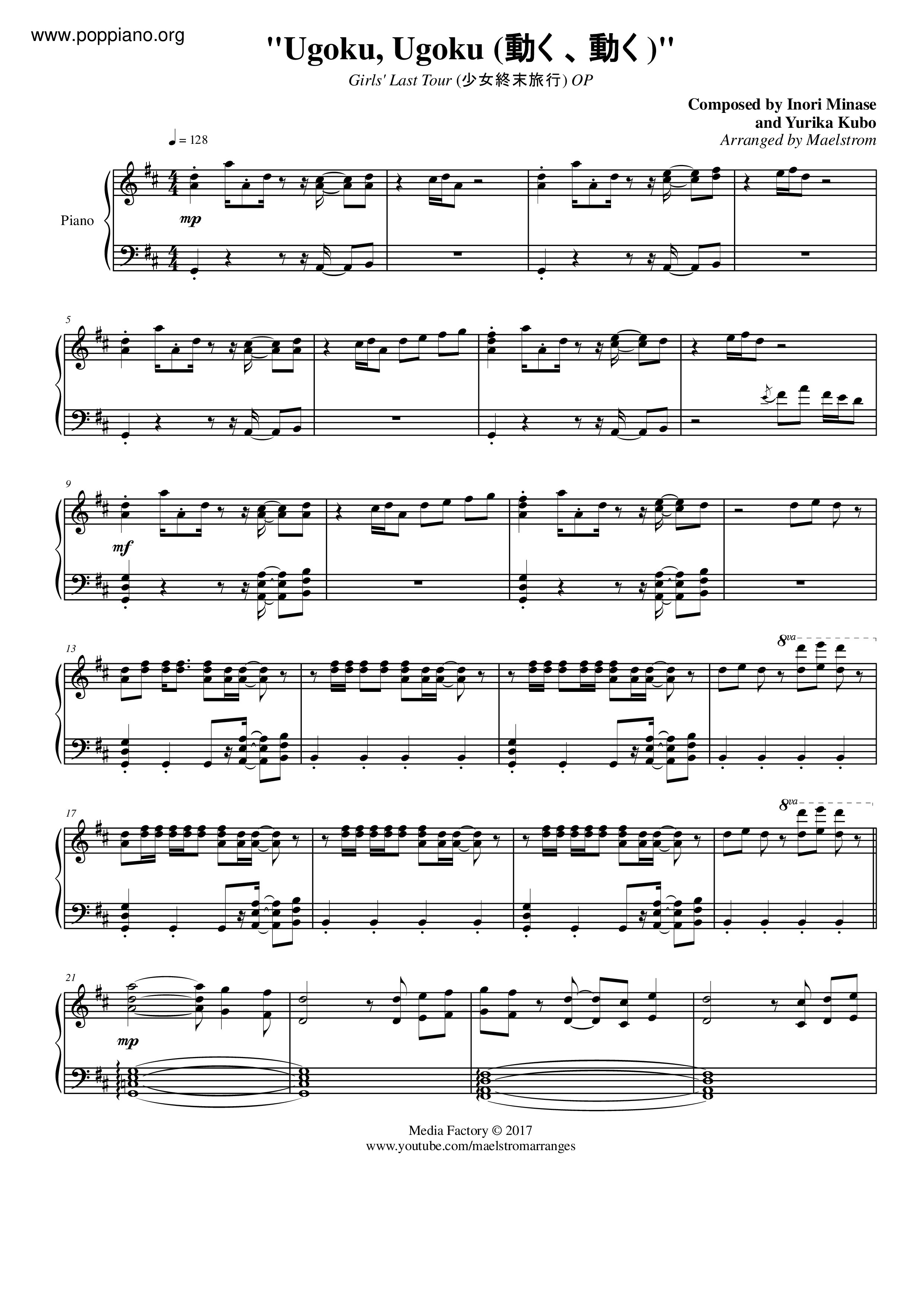 Ugoku, Ugoku Score