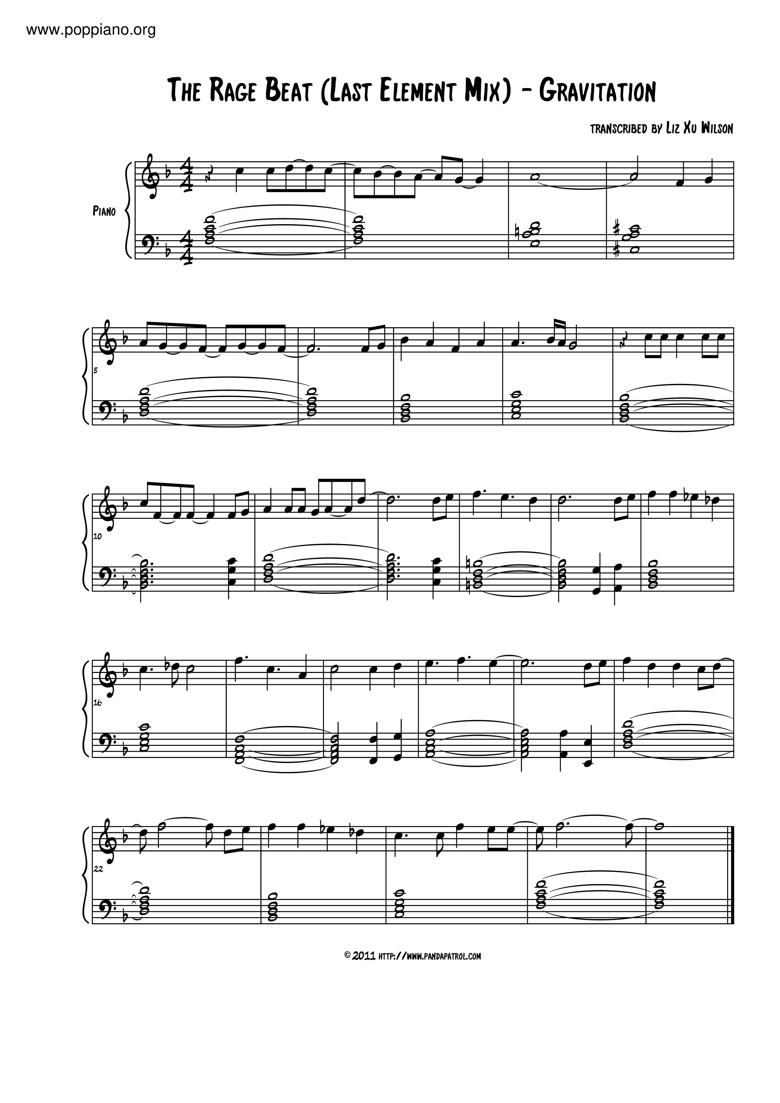 The Rage Beat Score