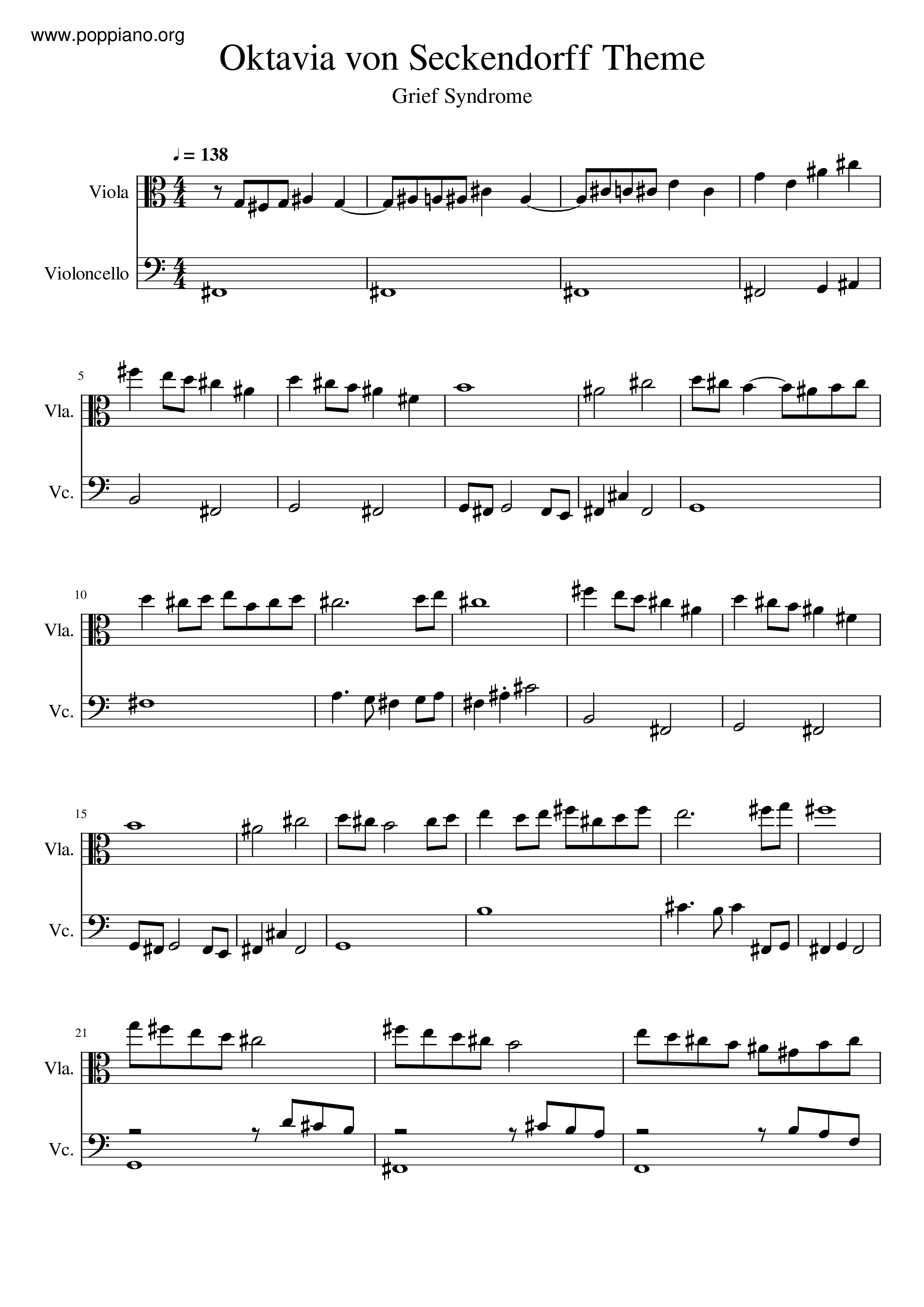 Oktavia Von Seckendorff Theme Score