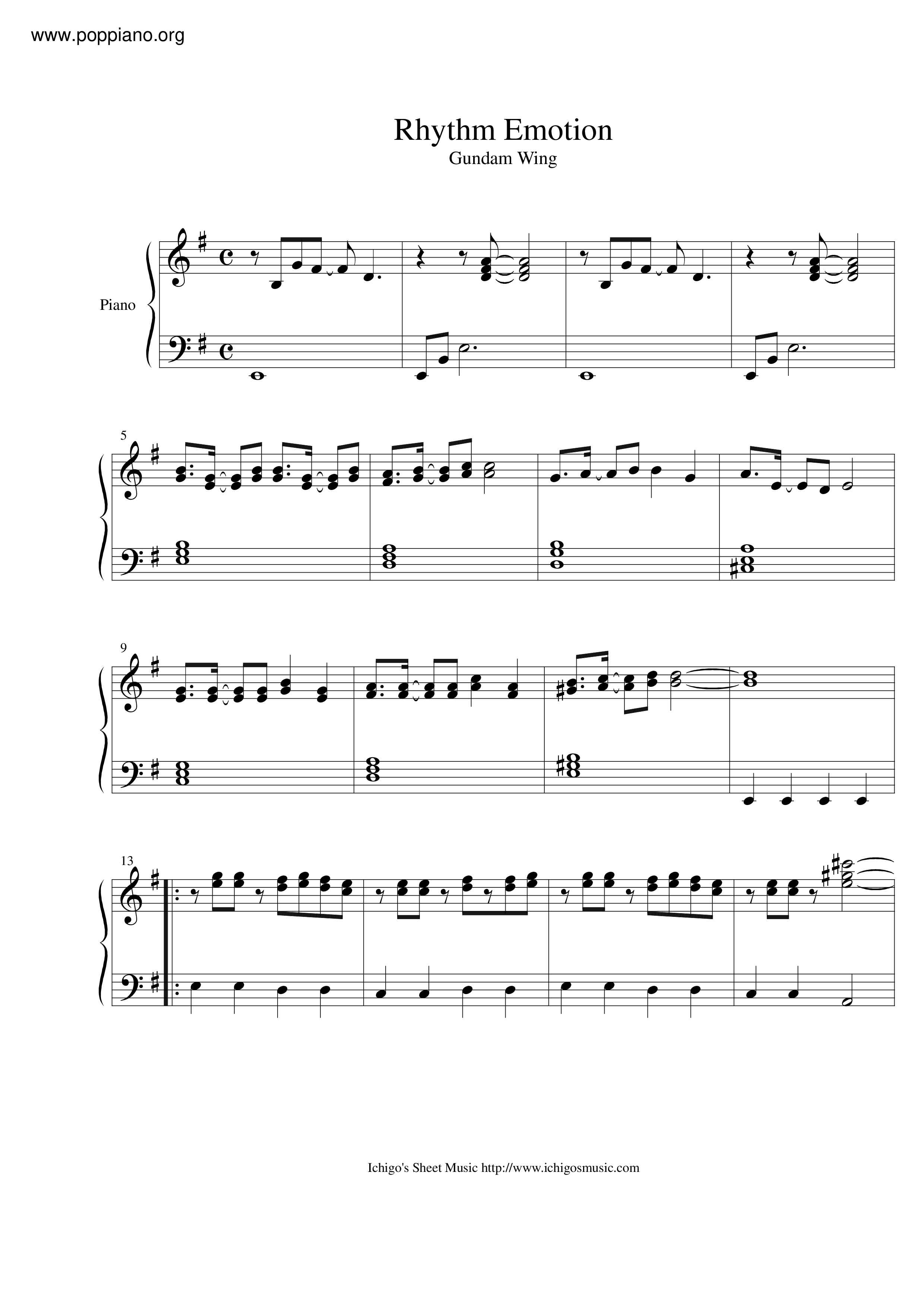 Rhythm Emotion Score