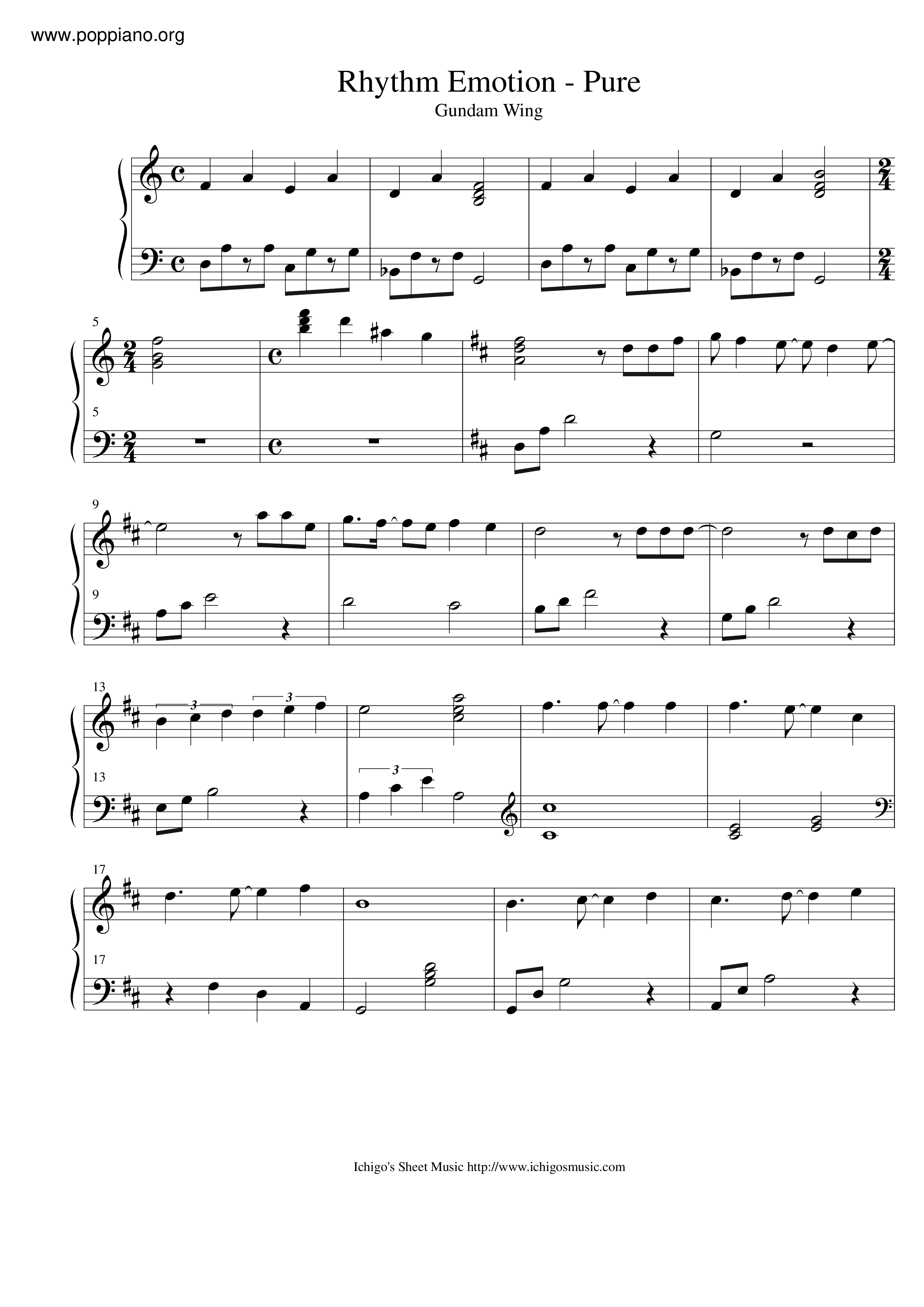 Rhythm Emotion - Pure Score
